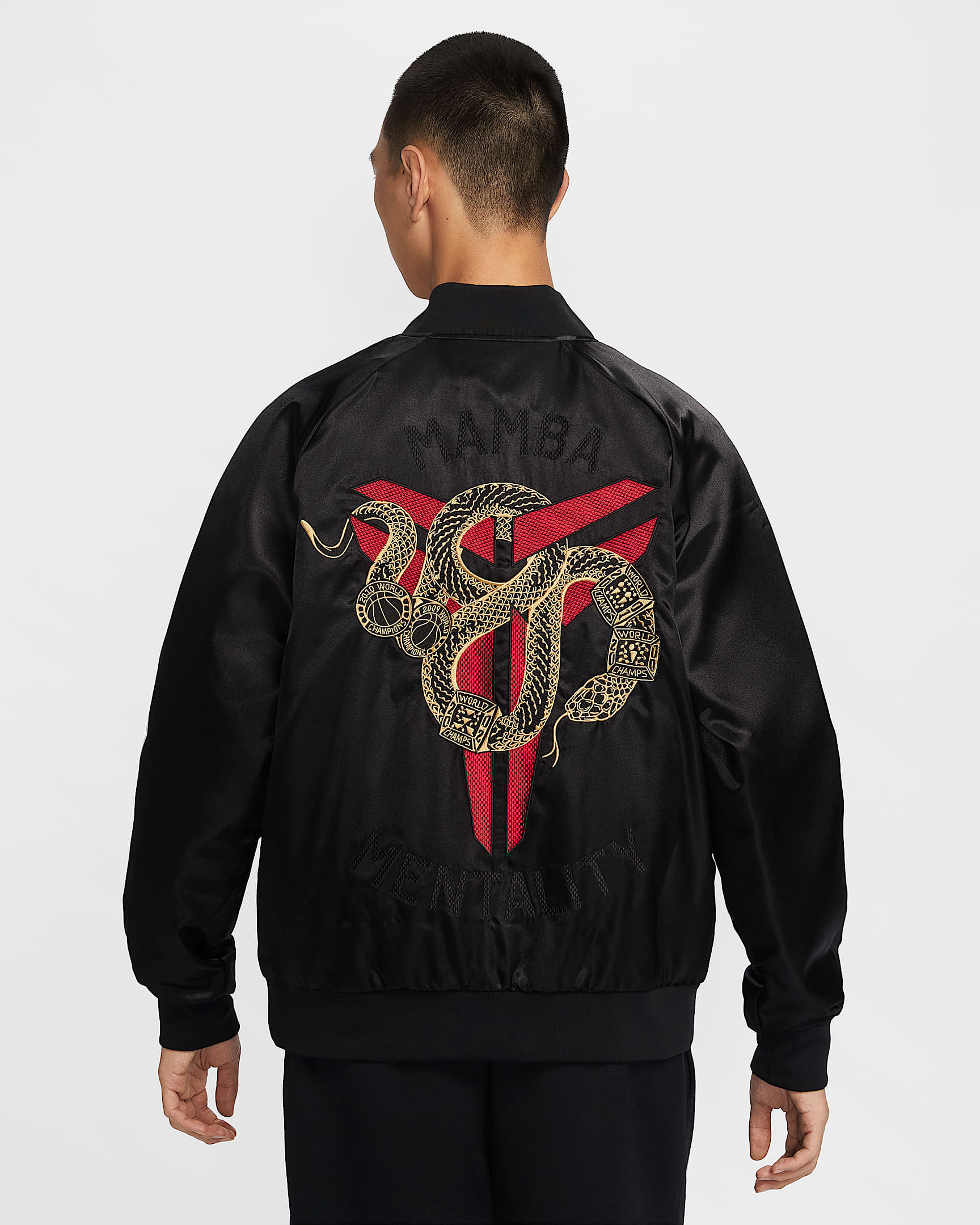 Kobe 曼巴之年 Therma-FIT 科比男子拒水保暖夹克 - 黑/大学红