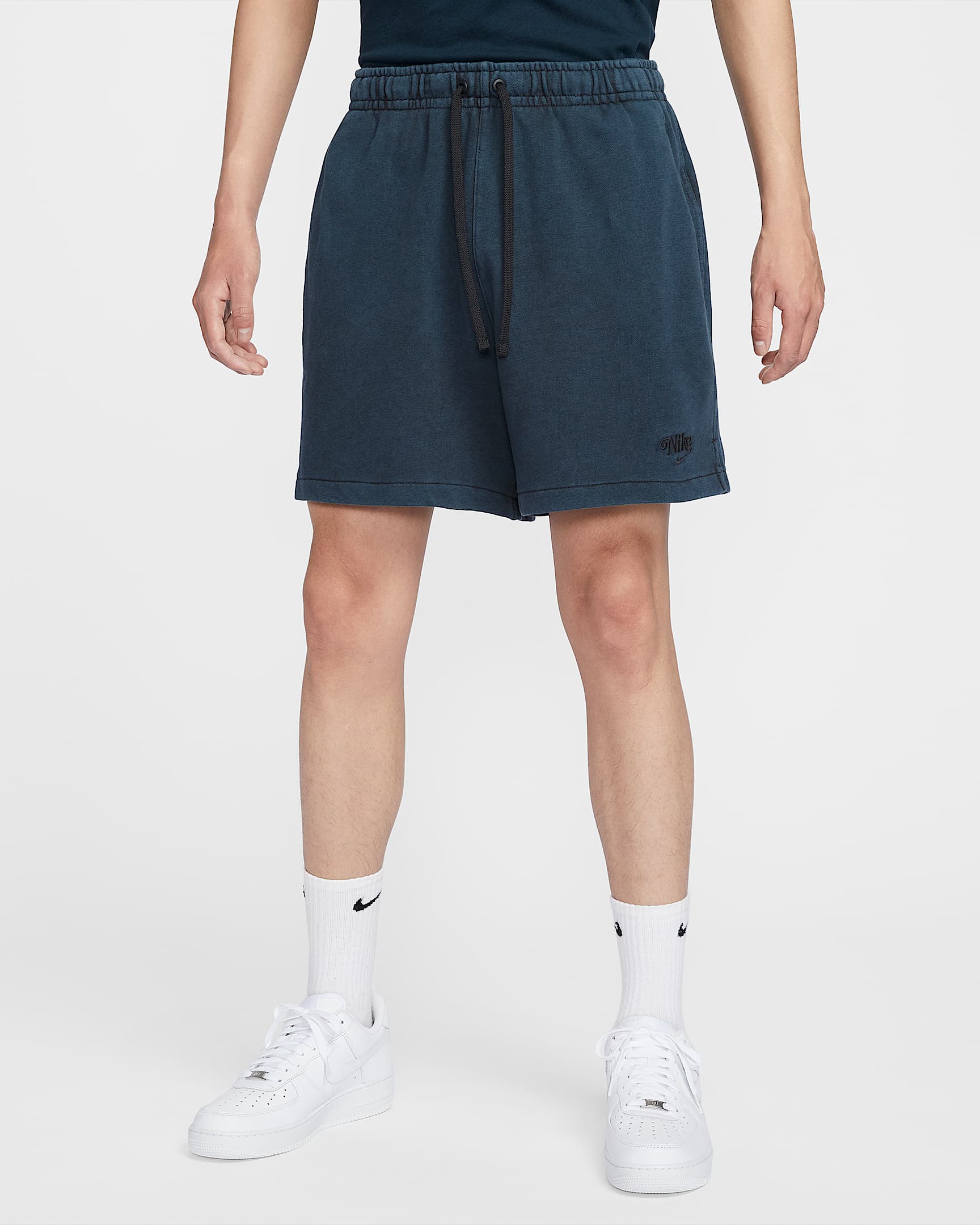 Nike Club Fleece 男子法式毛圈短裤 - 灰黑