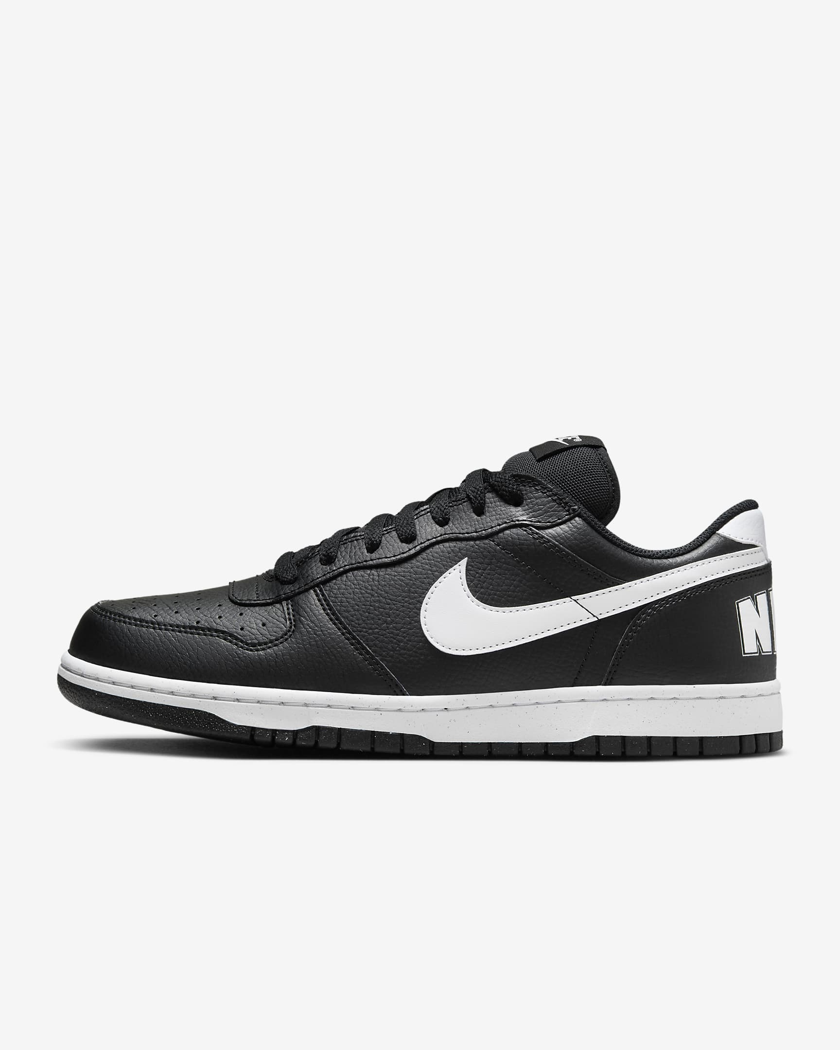 Nike Big Low 男子运动鞋 - 黑/白色
