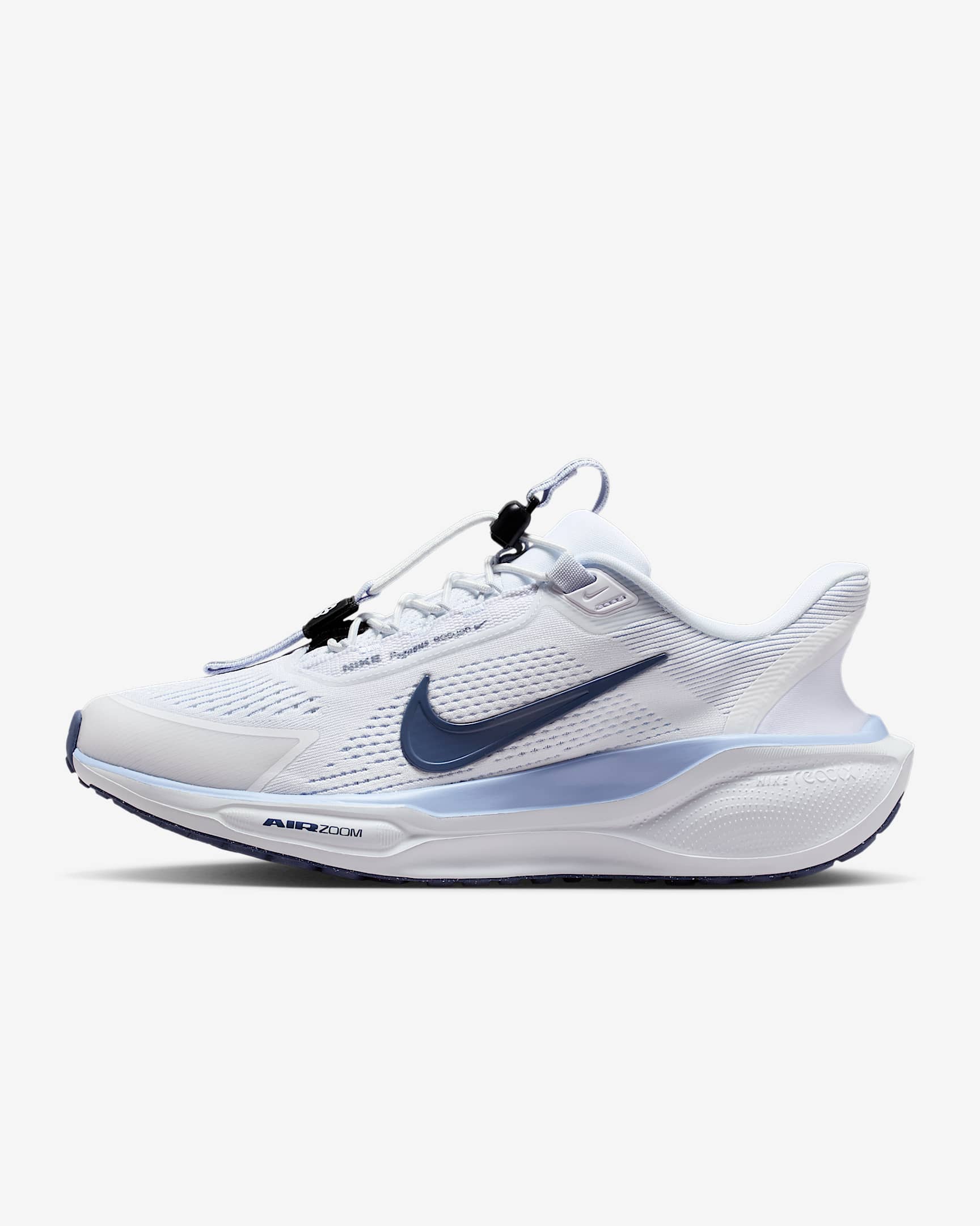 Nike Pegasus EasyOn 耐克飞马女子公路跑步鞋 - 白色/铝蓝/足球灰/芬蓝