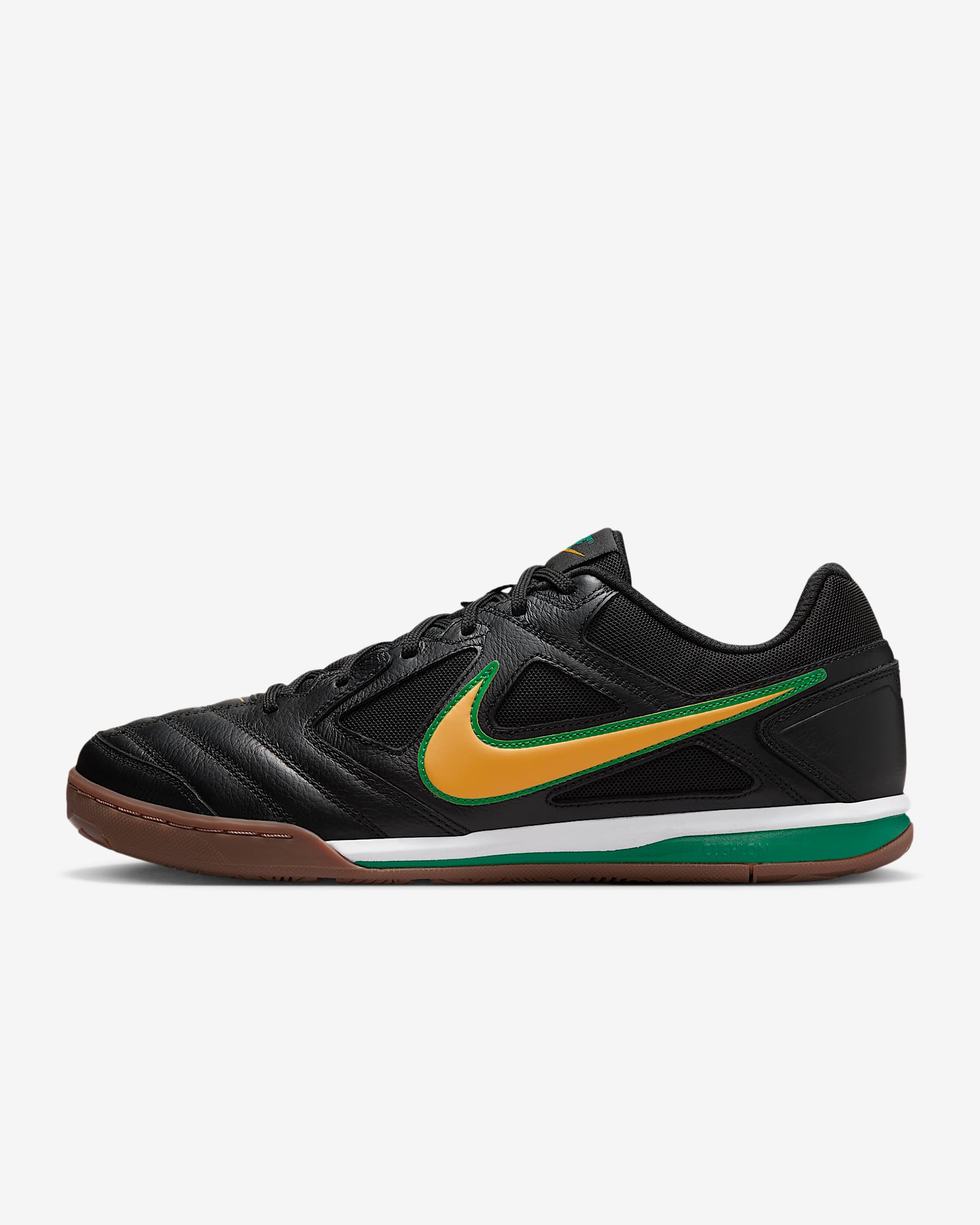 Nike Gato 男子运动鞋 - 黑/白色/橡皮暗褐/校园粟黄