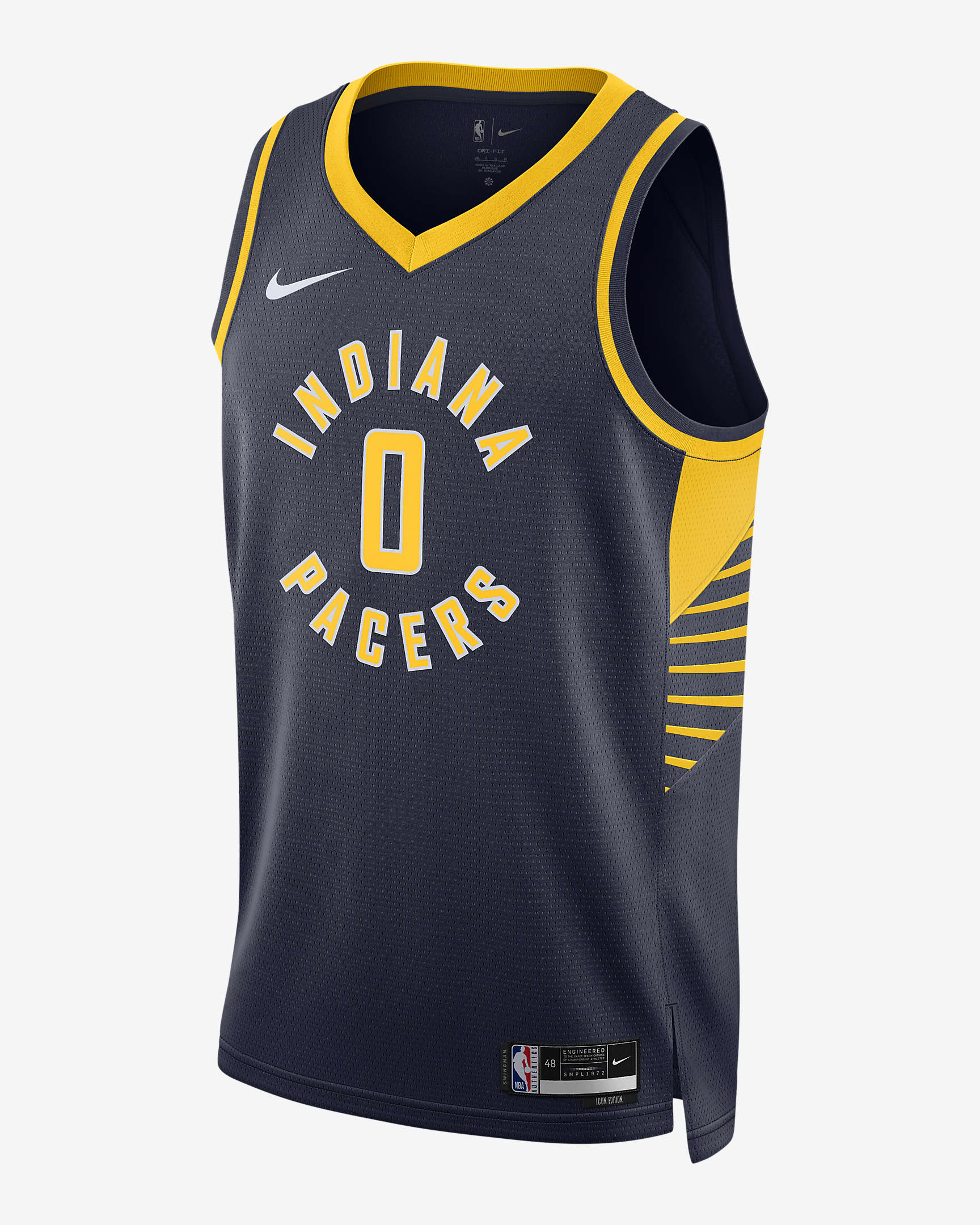 印第安纳步行者队 Icon Edition Nike Dri-FIT NBA Swingman Jersey 男子速干球衣 - 大学深蓝