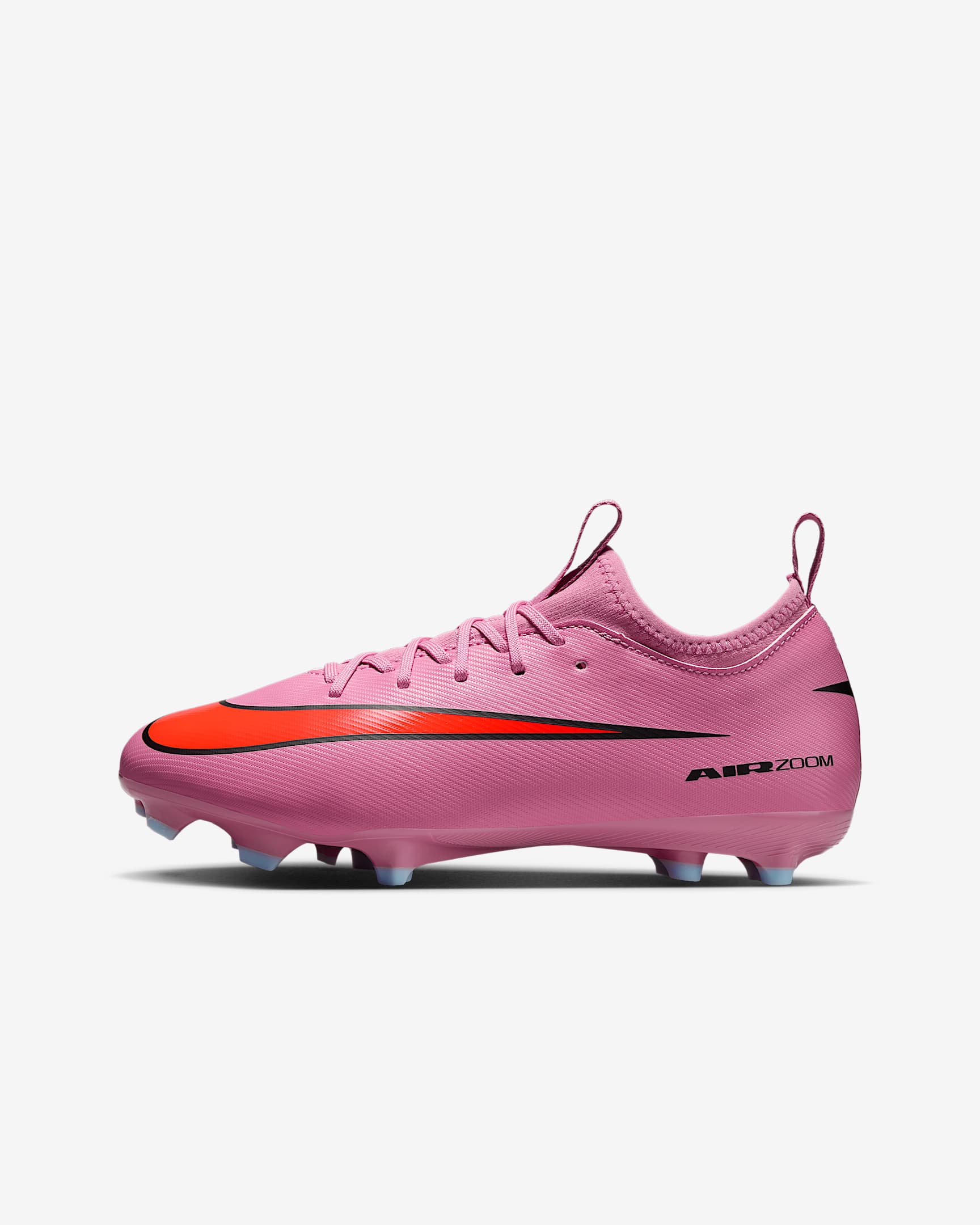 Nike Jr. Mercurial Vapor 16 Academy 耐克刺客系列大童多种场地低帮足球鞋 - 神秘火烈鸟红/鲜橙红/黑