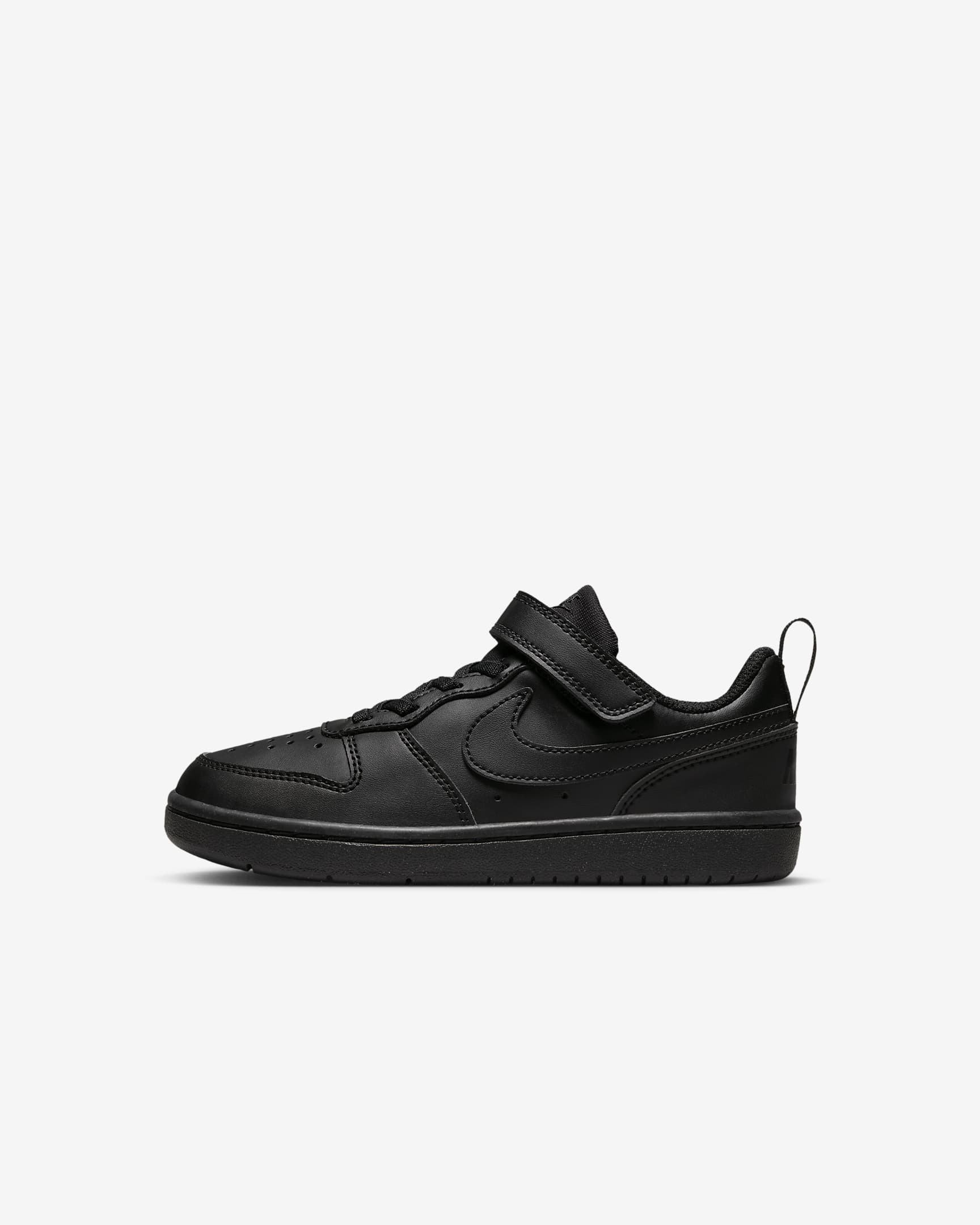 Nike Court Borough Low Recraft 耐克酷菠萝幼童运动鞋 - 黑/黑/黑