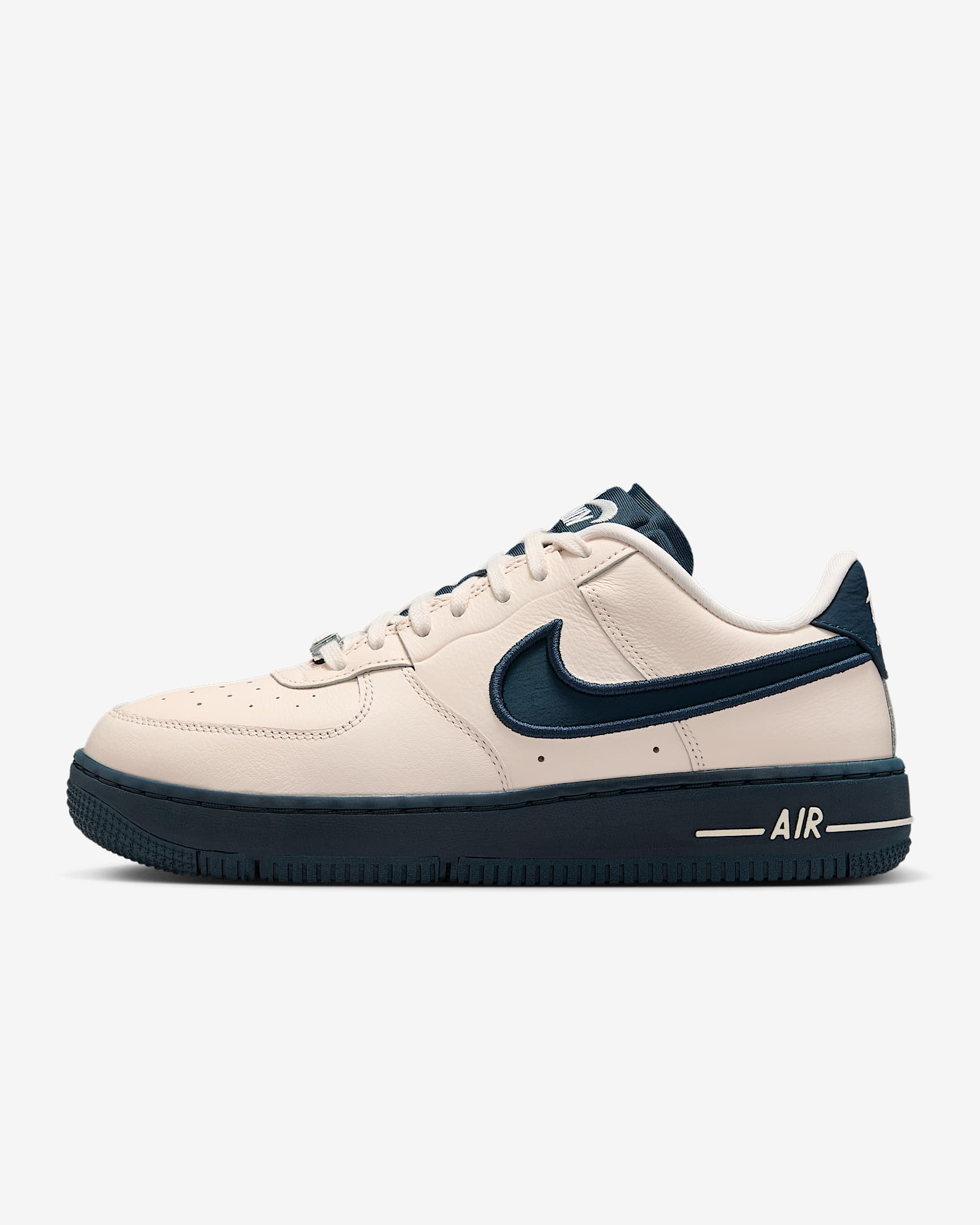 Nike Air Force 1 Dance 街舞系列女子空军一号运动鞋 - 淡象牙白/银/军械深海蓝