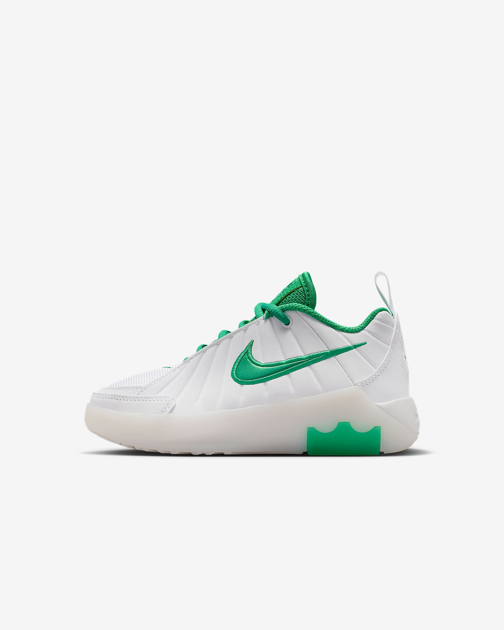 LeBron Witness 9 詹姆斯幼童运动鞋 - 白色/白色/金属色/体育场绿