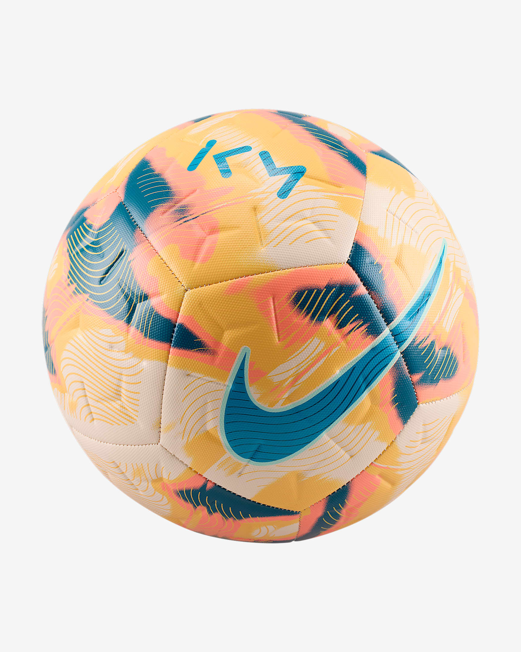 Nike Academy "Kylian Mbappé" 姆巴佩足球 - 冰番石榴色/浅甜瓜橙/深渊绿