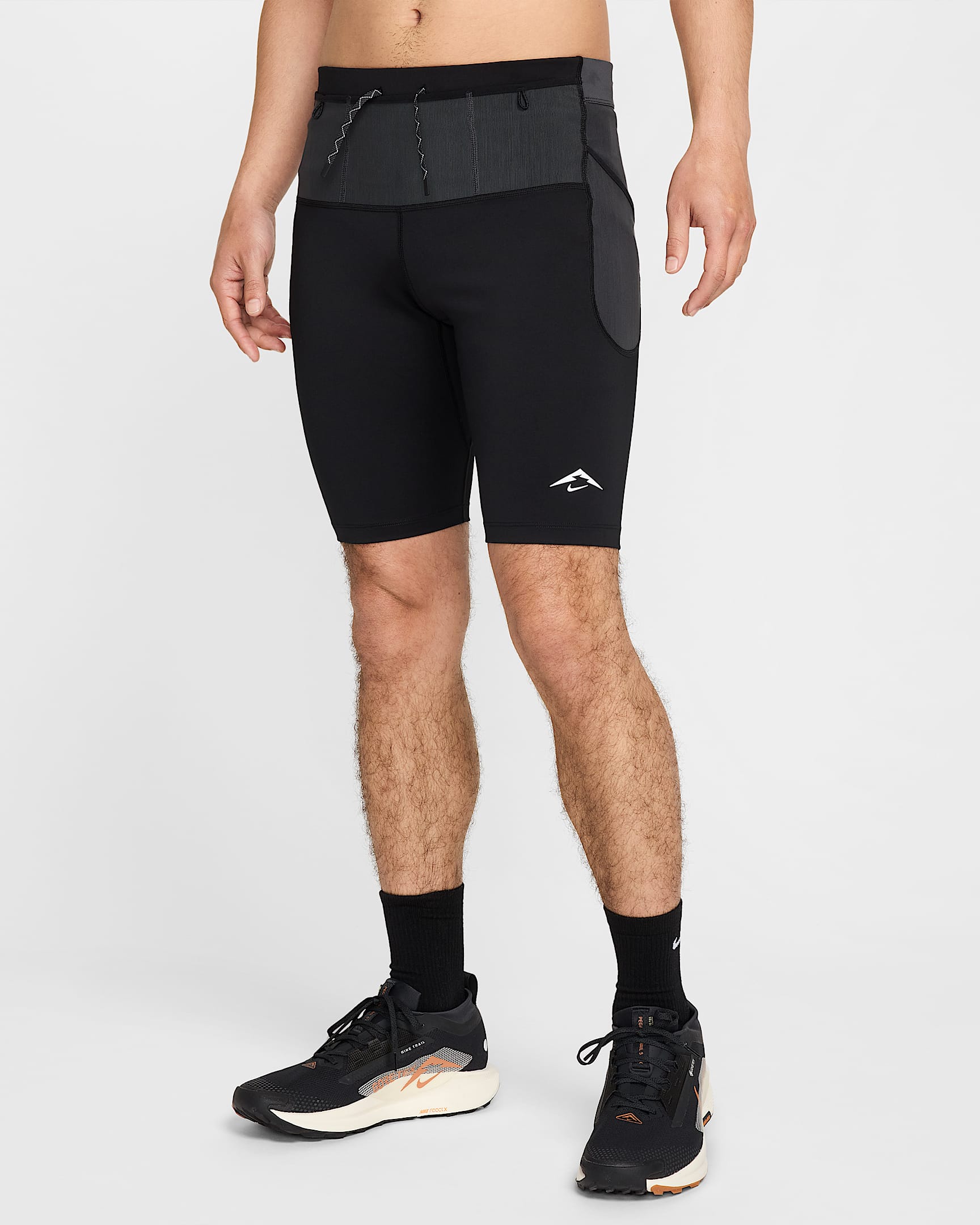 Nike Lava Loops Dri-FIT ADV 男子速干跑步紧身短裤 - 黑/煤黑/黑/山峰白