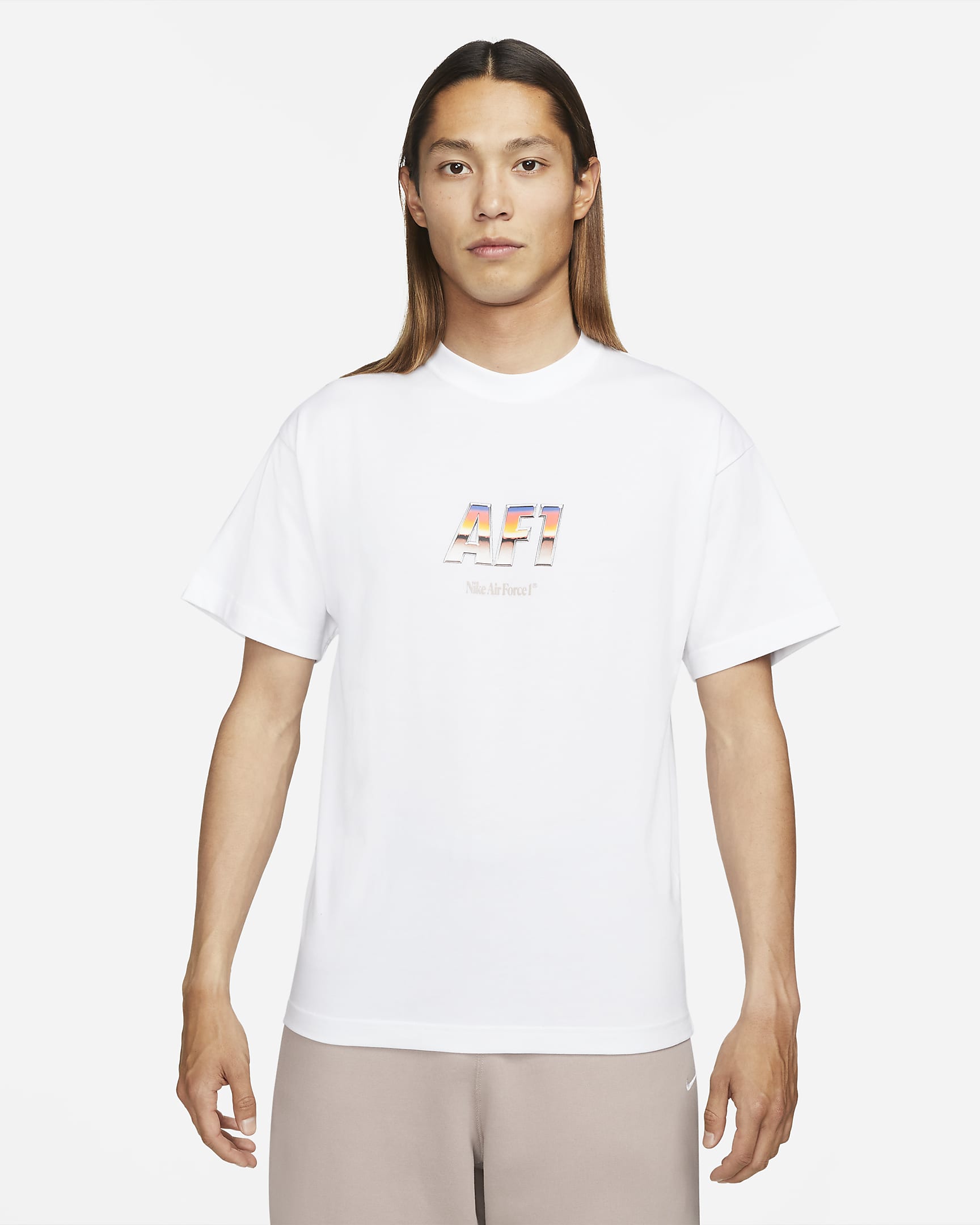 Nike AF1 男子T恤 - 白色
