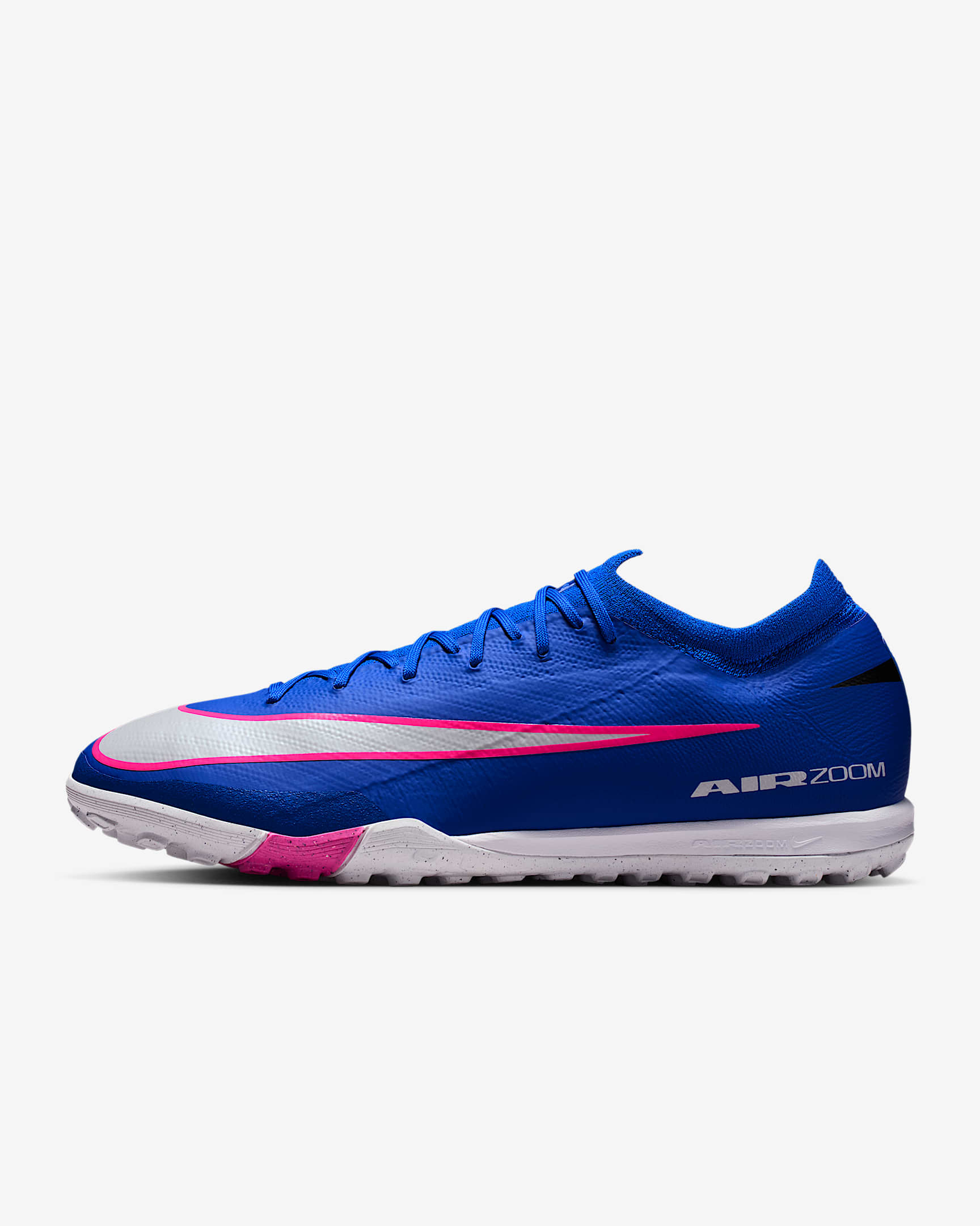 Nike Mercurial Vapor 16 Pro 耐克刺客系列男/女 TF 人造场地低帮足球鞋 - 赛车蓝/白色