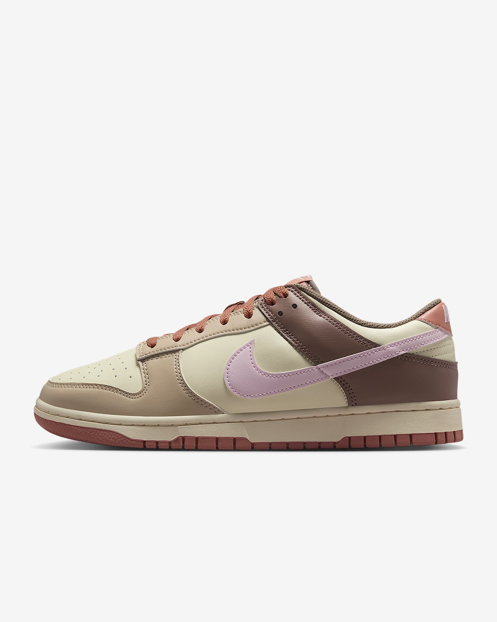 Nike Dunk Low Retro 男子运动鞋板鞋 - 沙漠卡其/椰奶色/貂棕/泡沫粉