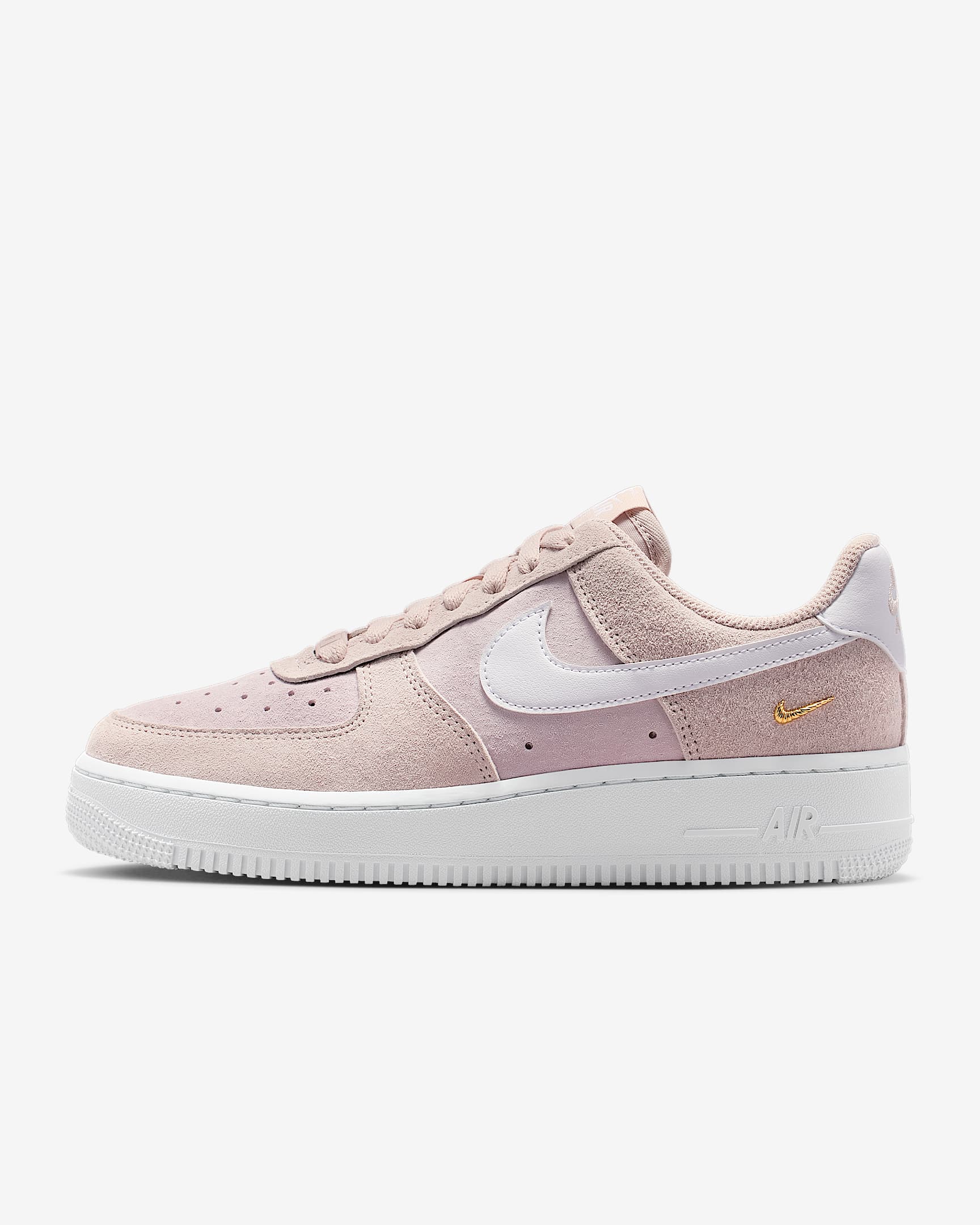 Air Force 1 '07 Low SE 女子空军一号运动鞋 - 砂岩灰粉/泡沫粉/金属色/白色