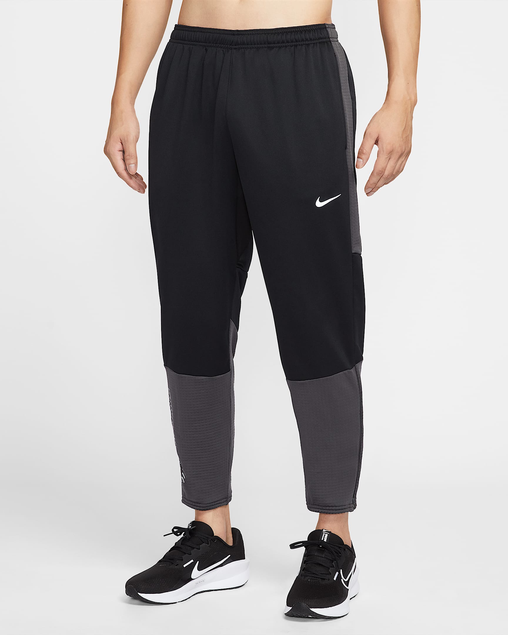 Nike Challenger Therma-FIT 男子冬季款加绒跑步长裤 - 黑/煤黑/黑