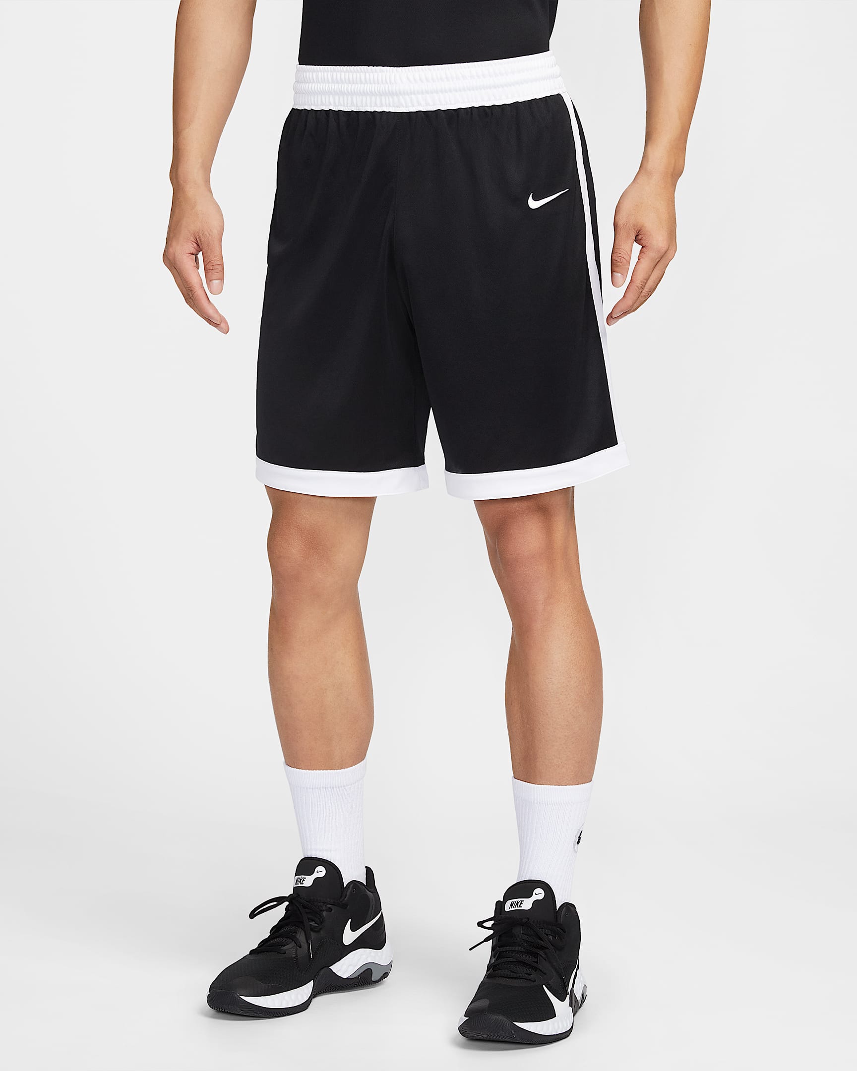 Nike Dri-FIT Stock Crossover 男子速干短裤 - 黑