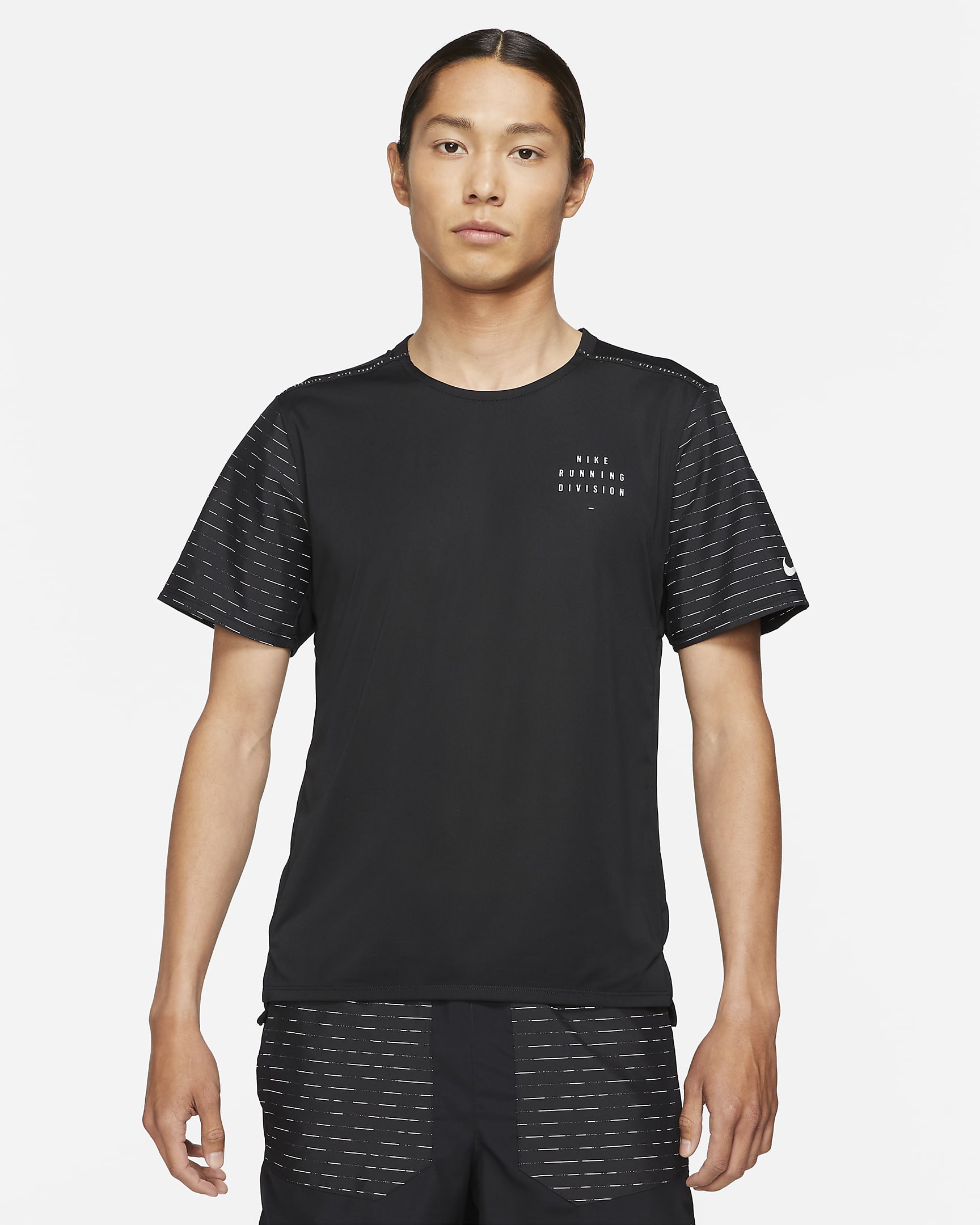 Nike Dri-FIT Rise 365 Run Division 男子短袖跑步上衣 - 黑