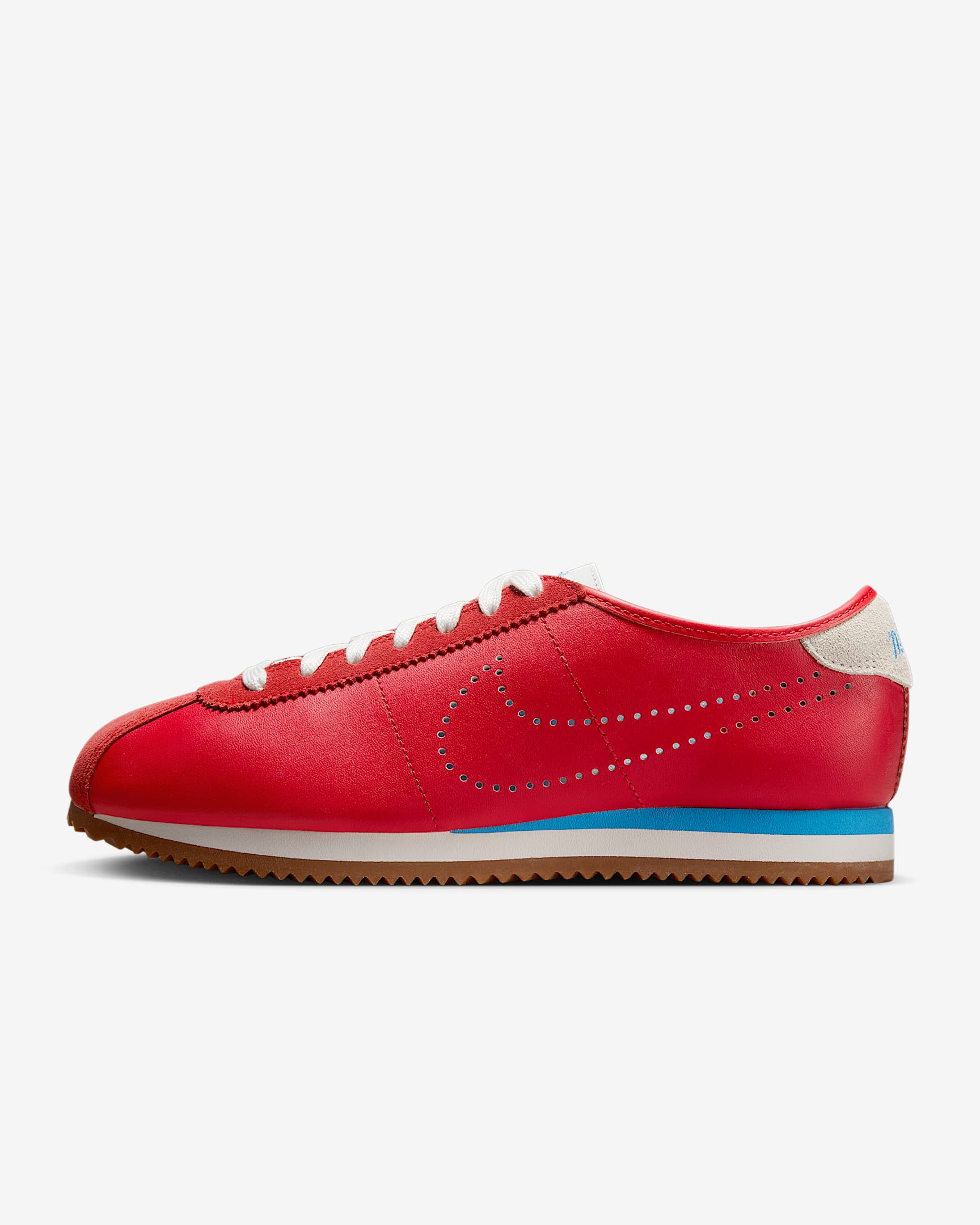 Nike Cortez Leather 女子运动鞋 - 大学红/山峰白/橡皮中褐/大学蓝