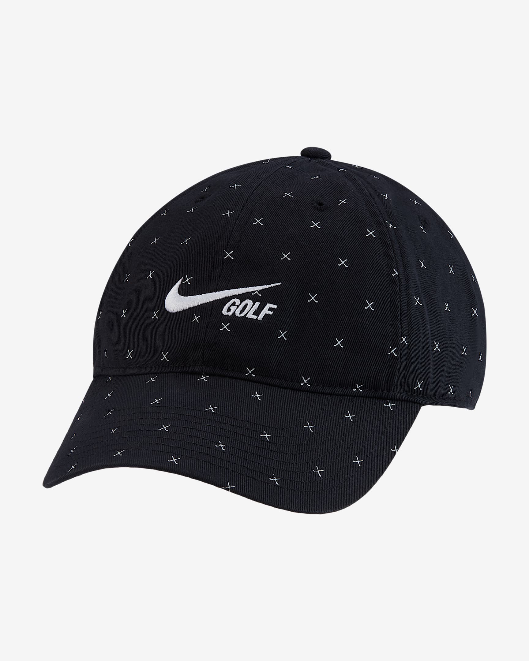 Nike Heritage86 Washed 高尔夫运动帽 - 黑/白色