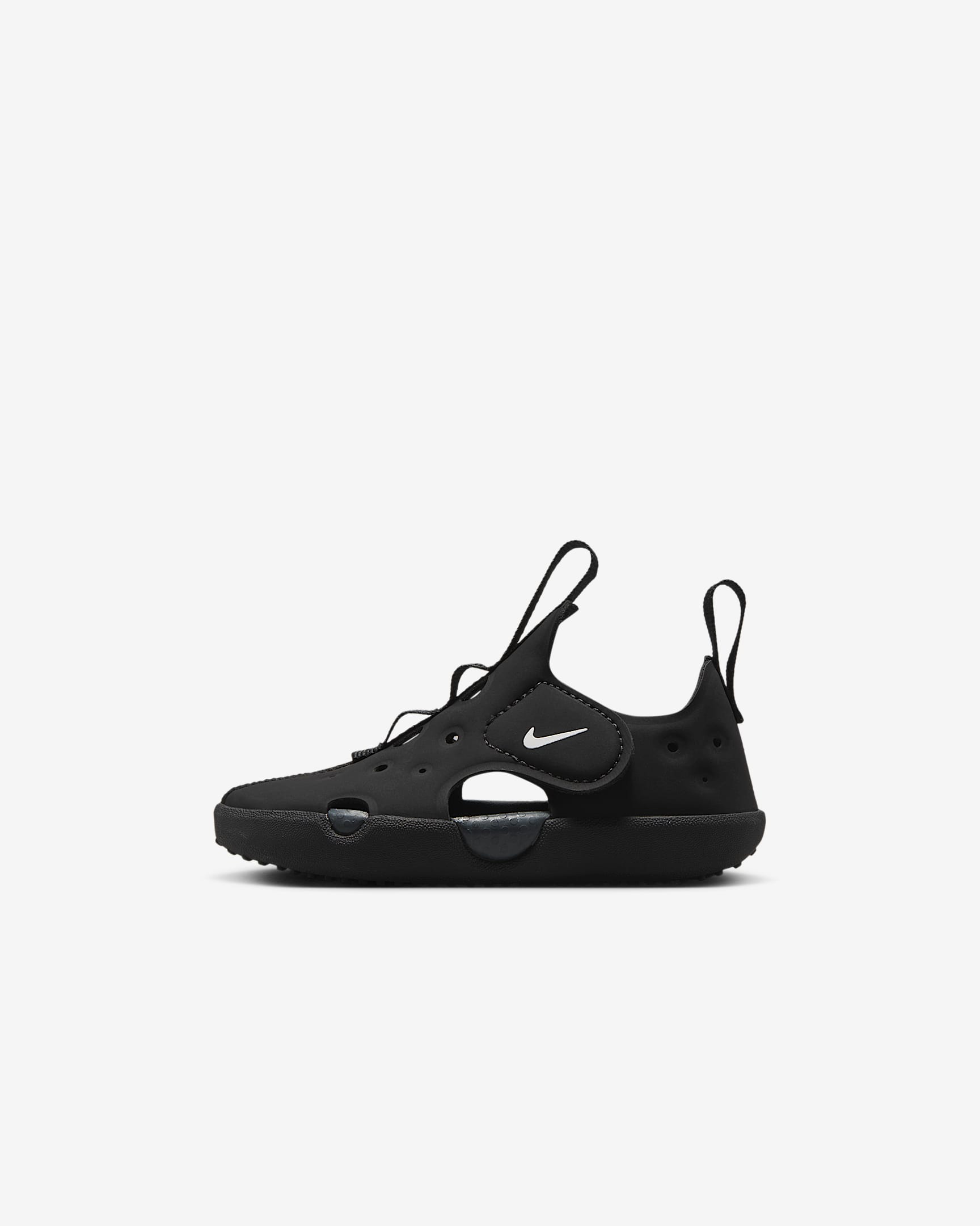 Nike Sunray Protect 4 婴童易穿脱包头凉鞋 - 黑/煤黑/白色