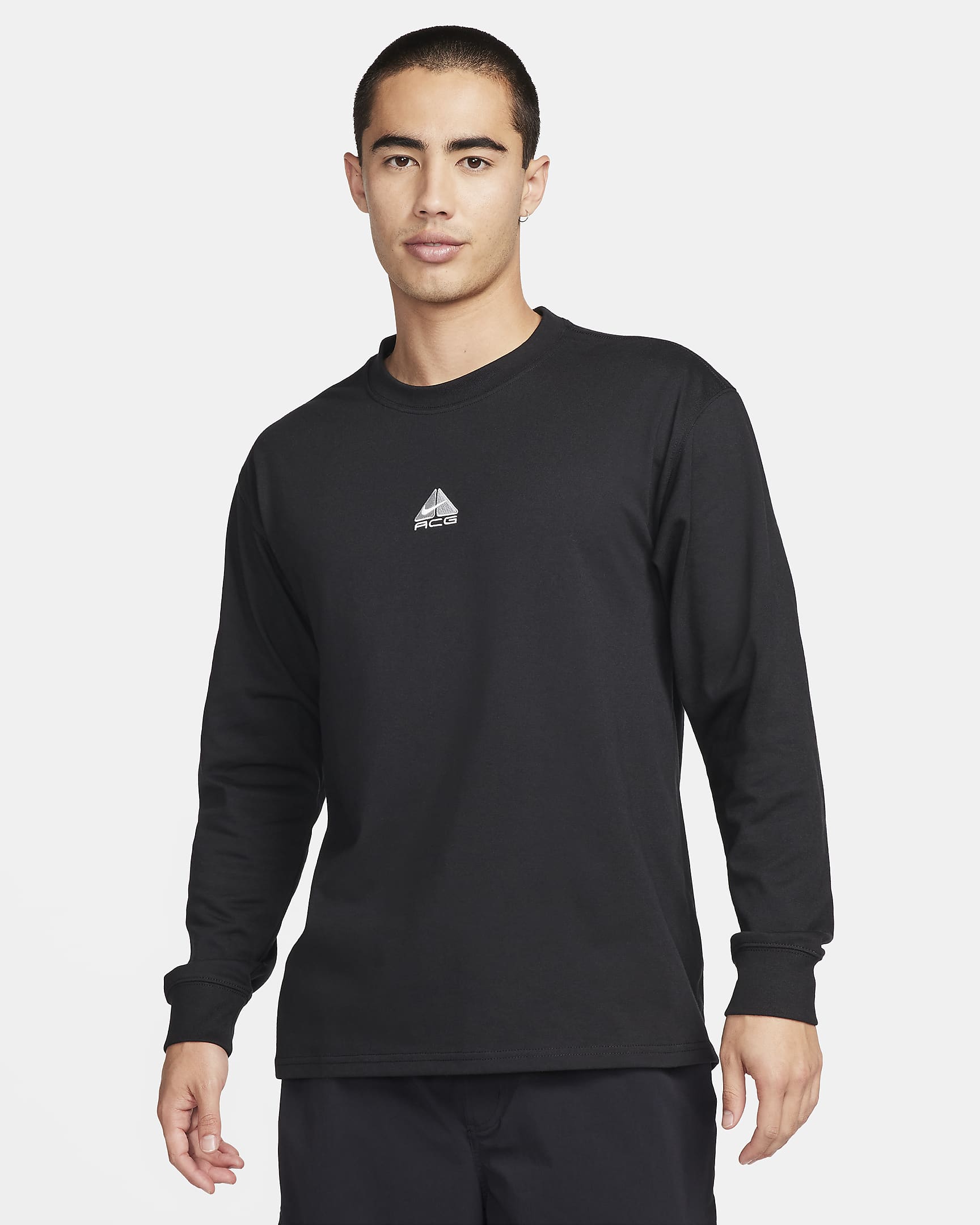 Nike ACG "Lungs" 男子速干长袖T恤 - 黑/山峰白