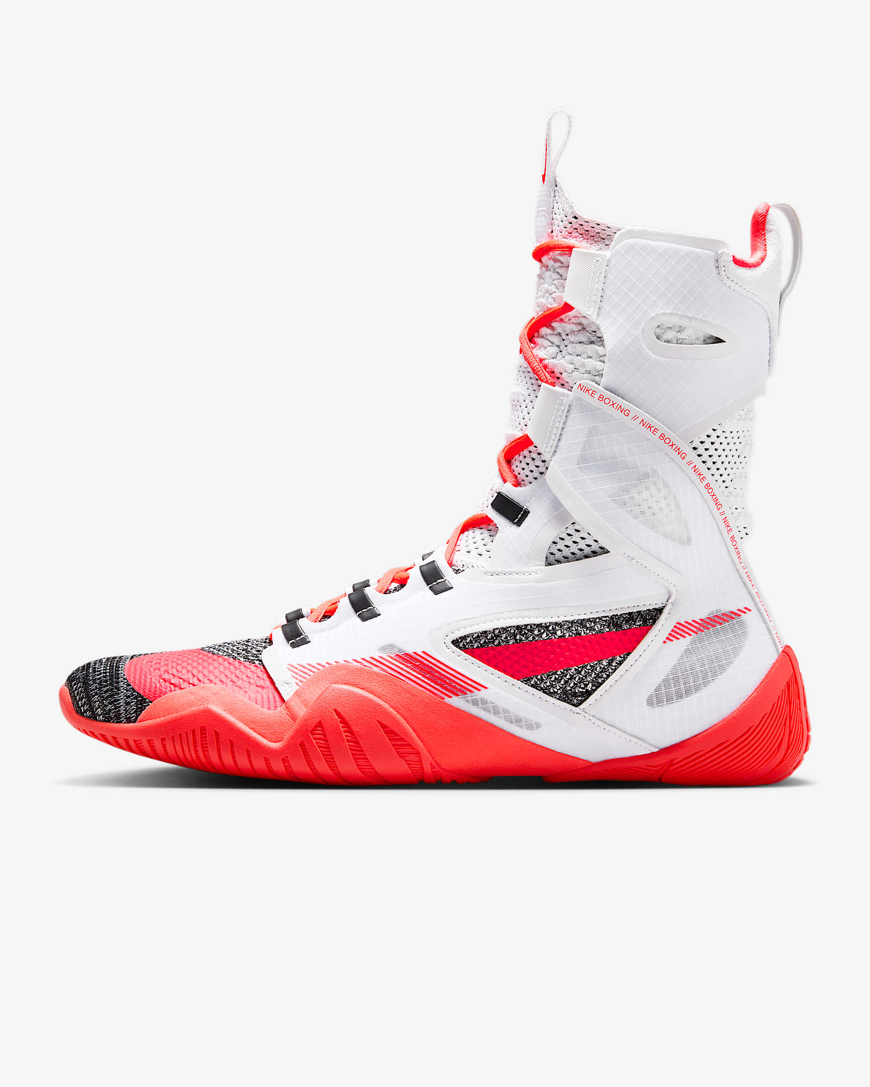 Nike HyperKO 2 男子拳击鞋 - 白色/黑/亮深红