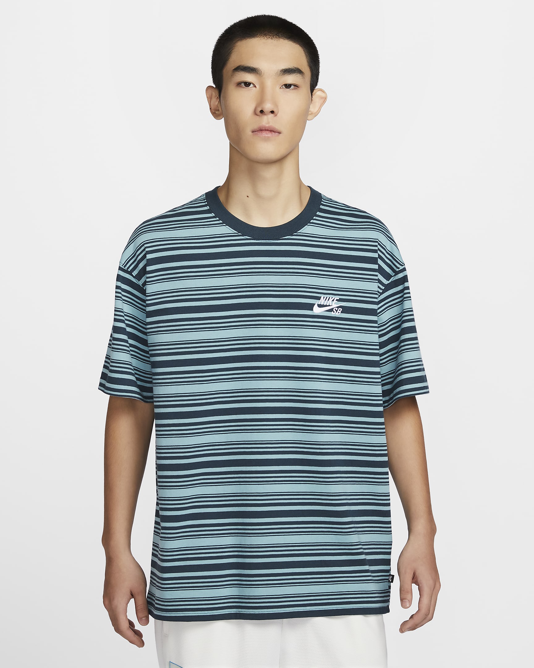 Nike SB 男子滑板T恤 - 牛仔蓝绿
