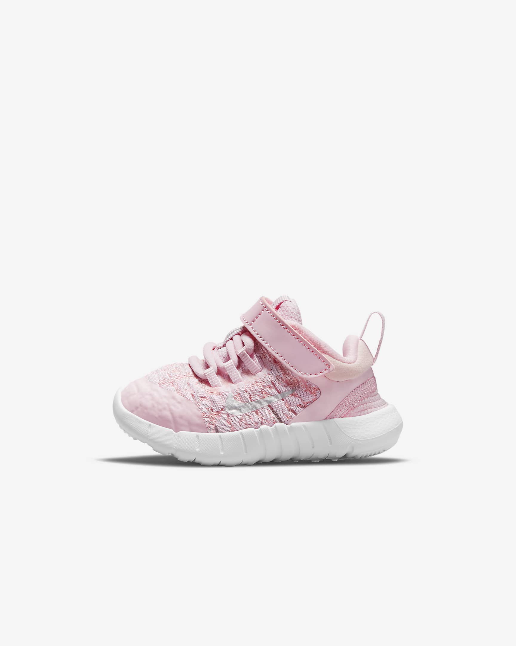 Nike Free RN 5.0 NN (TDV) 婴童运动童鞋 - 泡沫粉/白色/釉粉/金属银
