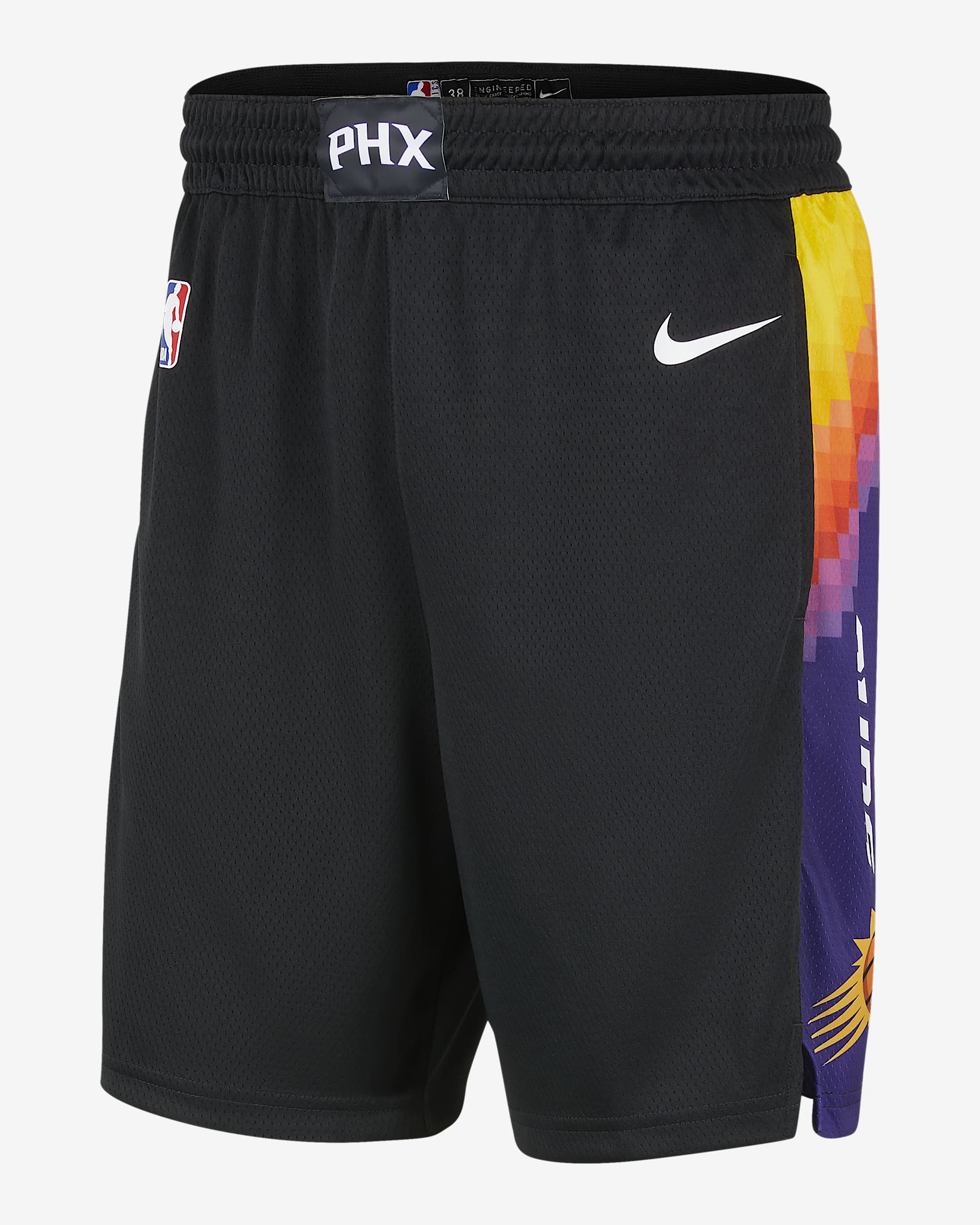 2020 赛季菲尼克斯太阳队 City Edition Nike NBA Swingman 男子短裤 - 黑