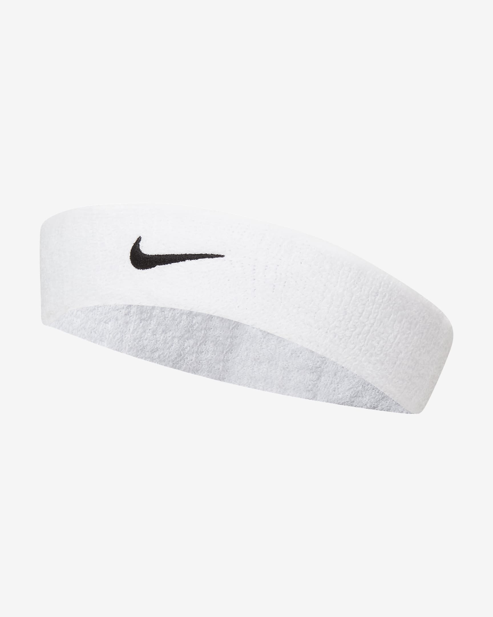 Nike Swoosh 头带(1 条) - 白色/黑/黑