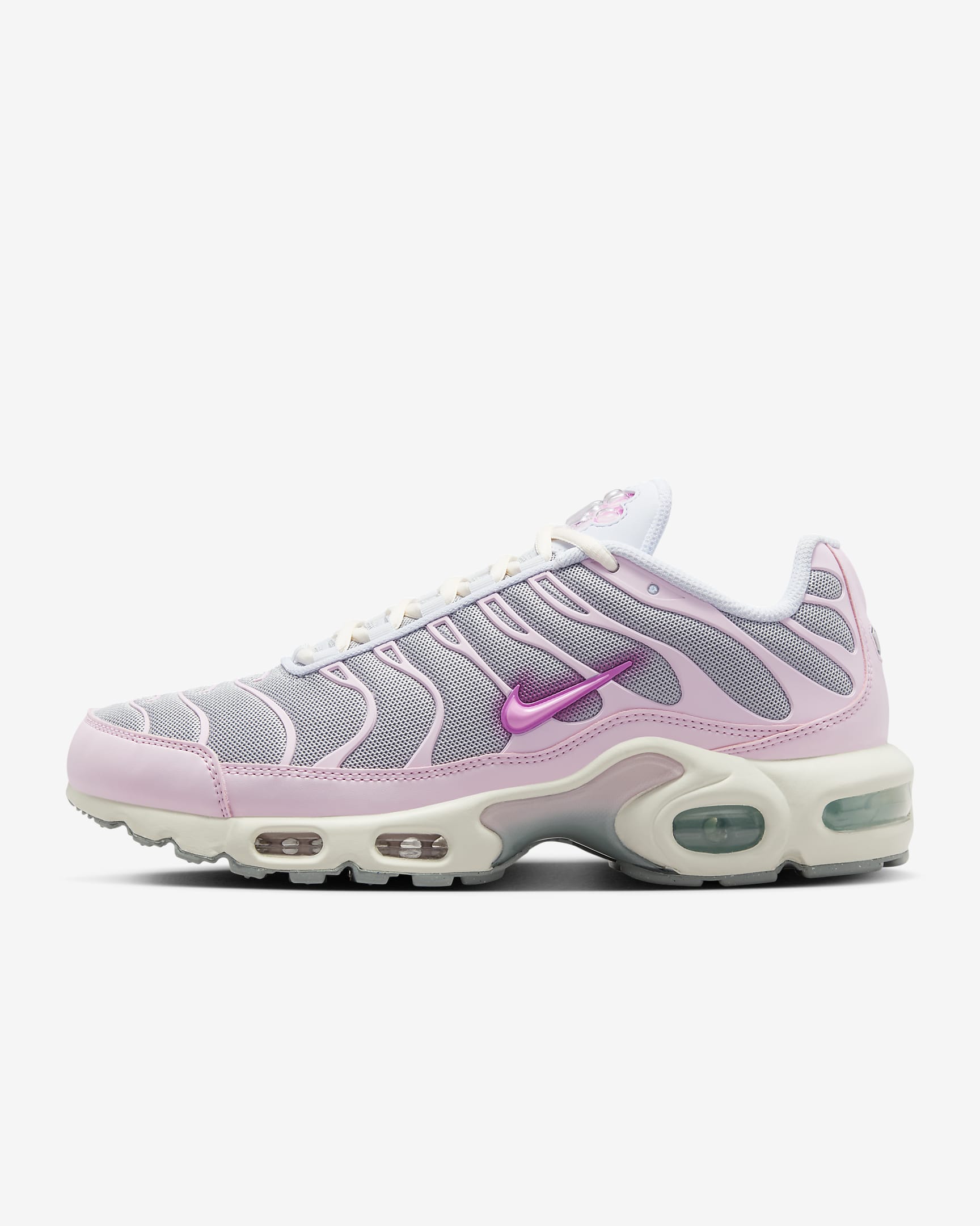 Nike Air Max Plus 女子运动鞋 - 足球灰/白色/泡沫粉/俏皮粉