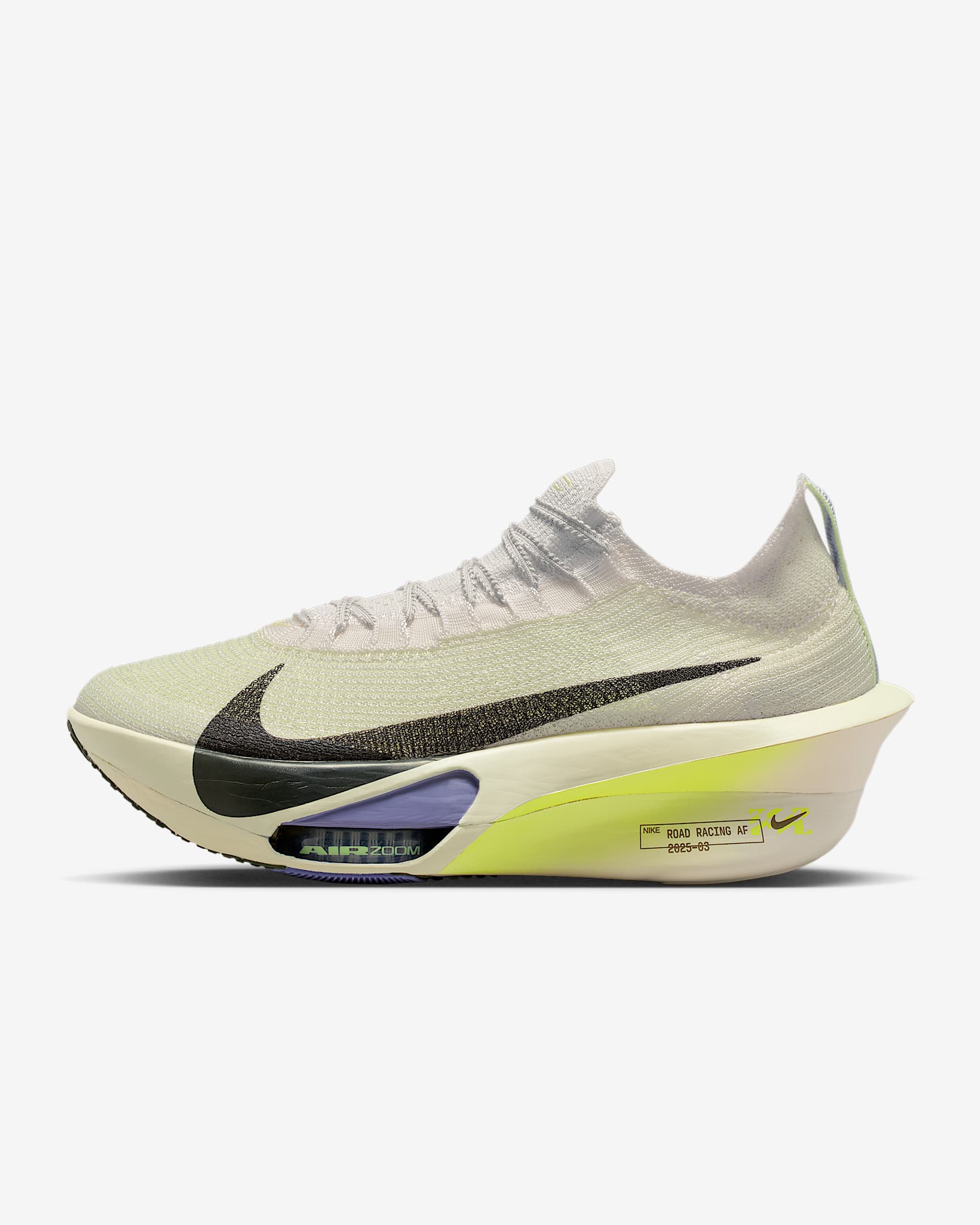 Nike Alphafly 3 男子公路竞速马拉松跑步鞋 - 幻影灰白/超酸橙/浅柠檬黄绿/红杉绿