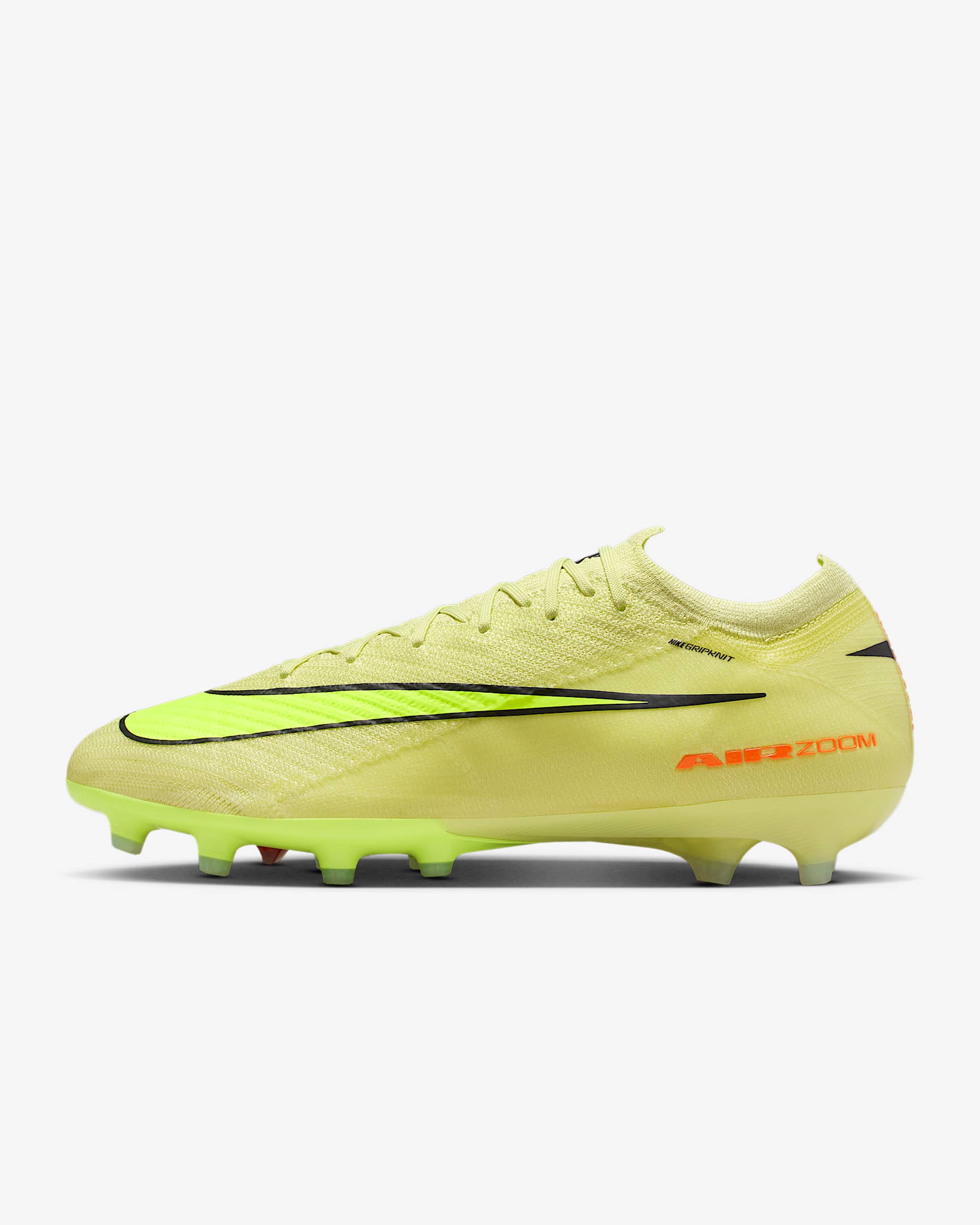 Nike Mercurial Vapor 16 Elite 耐克刺客系列 AG 人造草地低帮足球鞋 - 亮石灰色/橙红/荧光黄