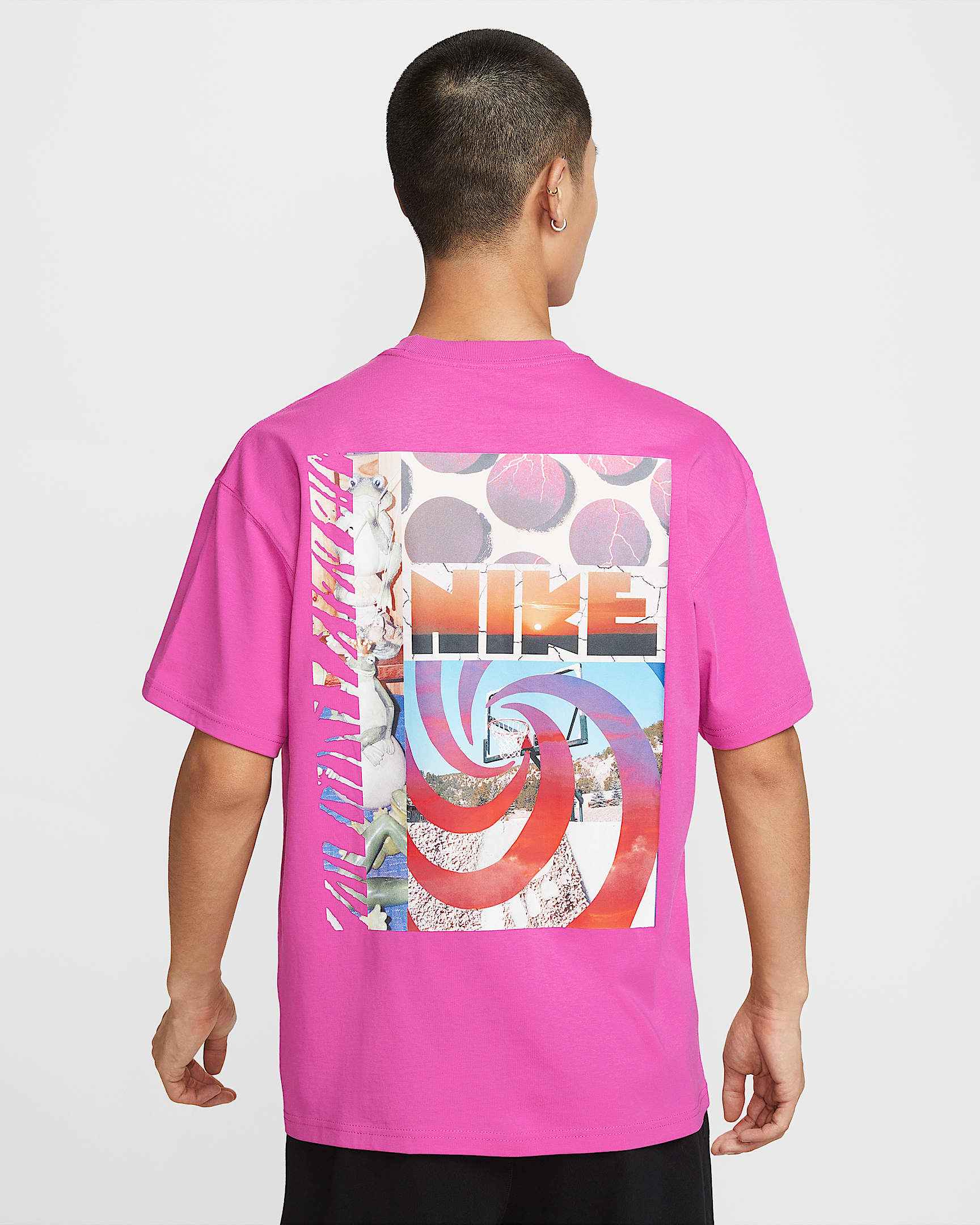 Nike Sportswear 男子T恤 - 活力紫红