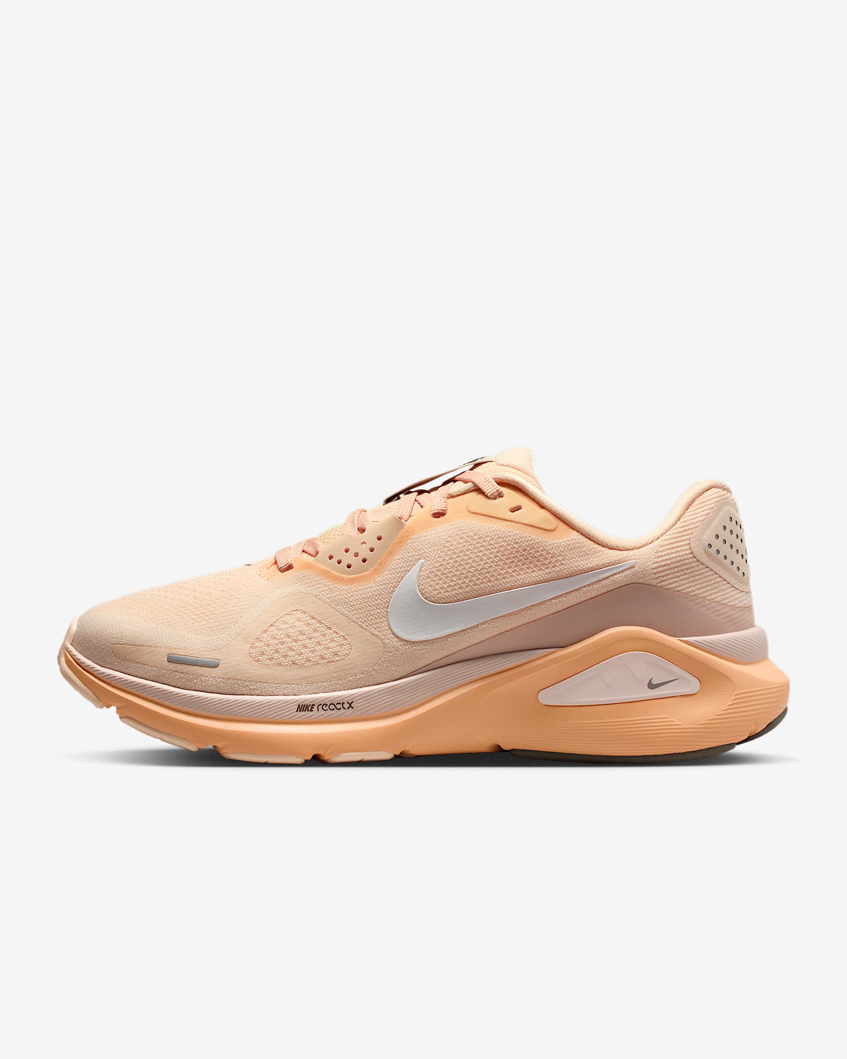 Nike Structure 26 耐克稳程女子公路跑步鞋 - 冰番石榴色/砂岩灰粉/粉桔/帆白