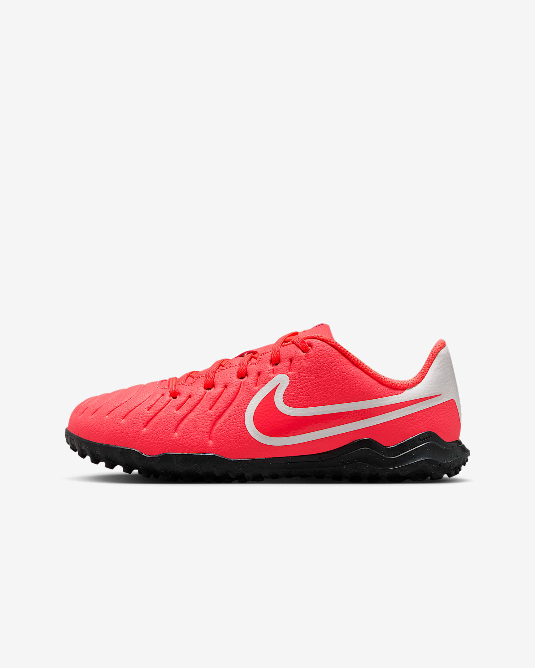 Nike Jr. Tiempo Legend 10 Club 耐克传奇系列大童人造场地足球鞋 - 火山岩红/白色