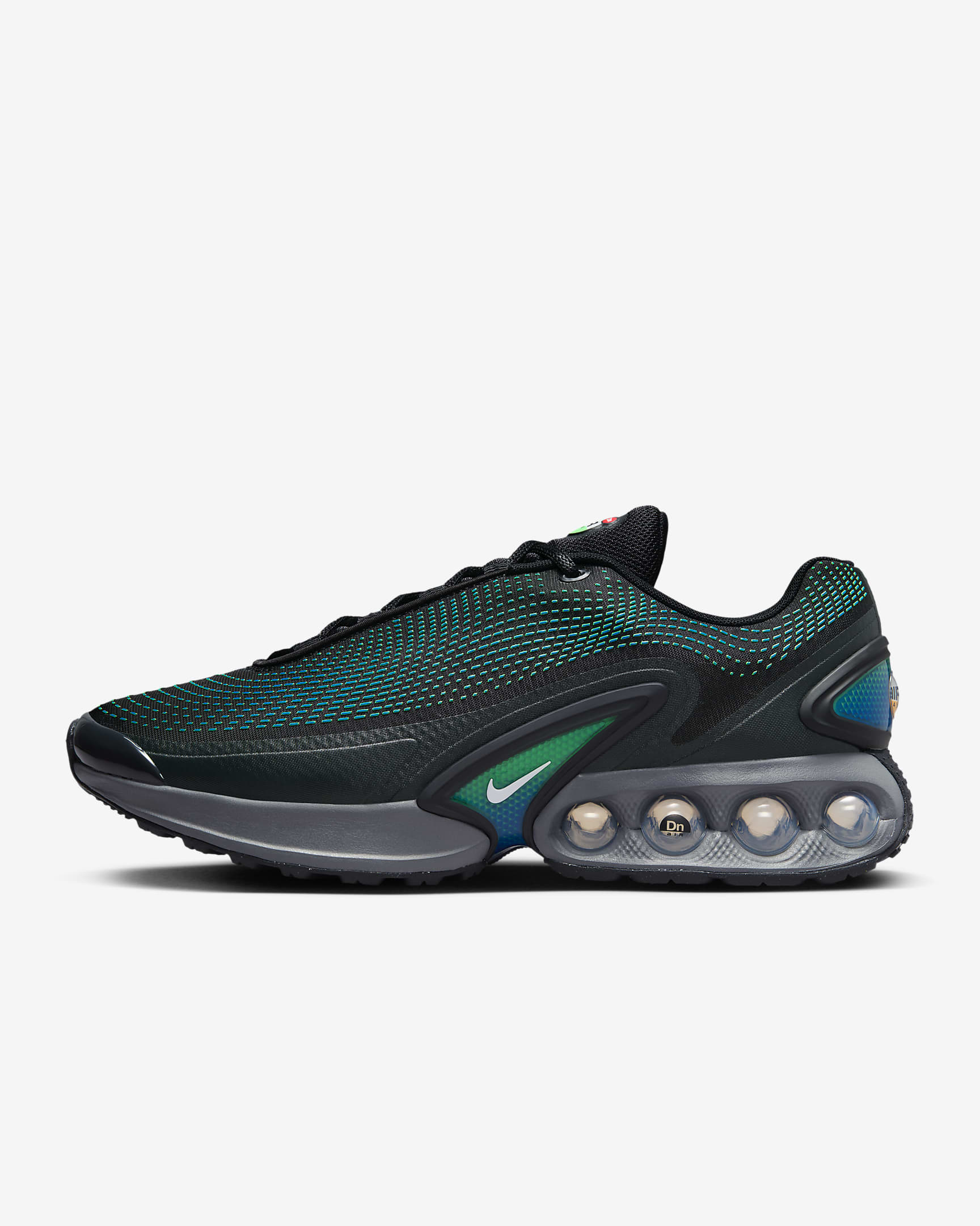 Nike Air Max Dn 男子运动鞋 - 黑/钴蓝色/狂热绿/白色