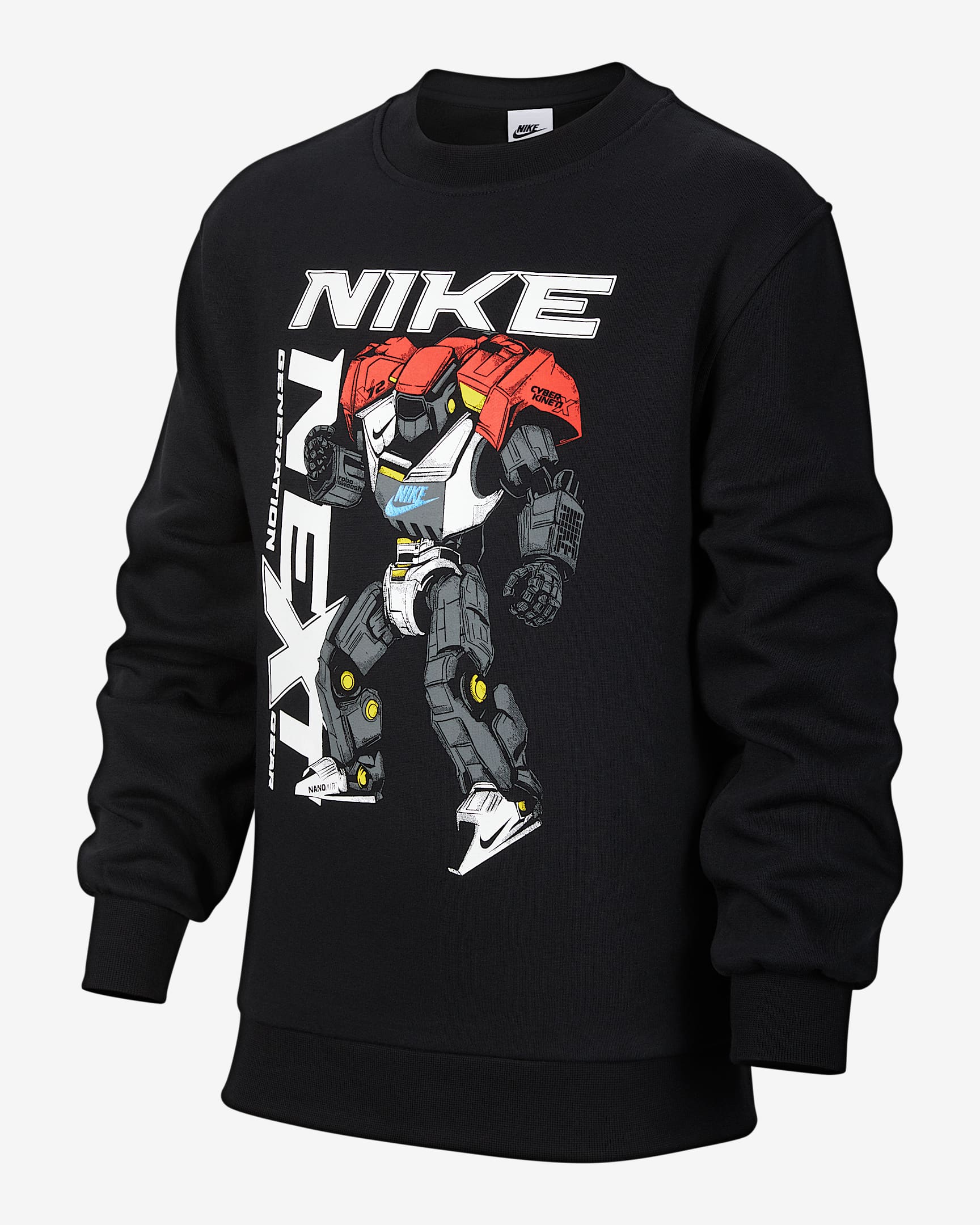 Nike Sportswear Club 大童加绒运动衫 - 黑