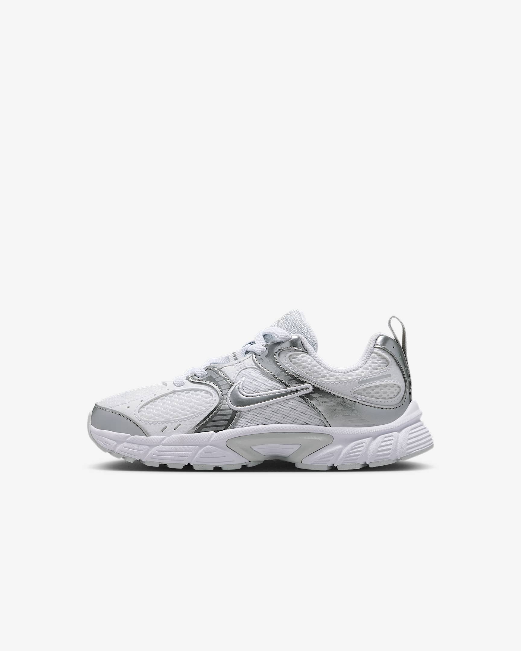 Nike V5 RNR 幼童运动鞋 - 白色/白金色/白色/金属银