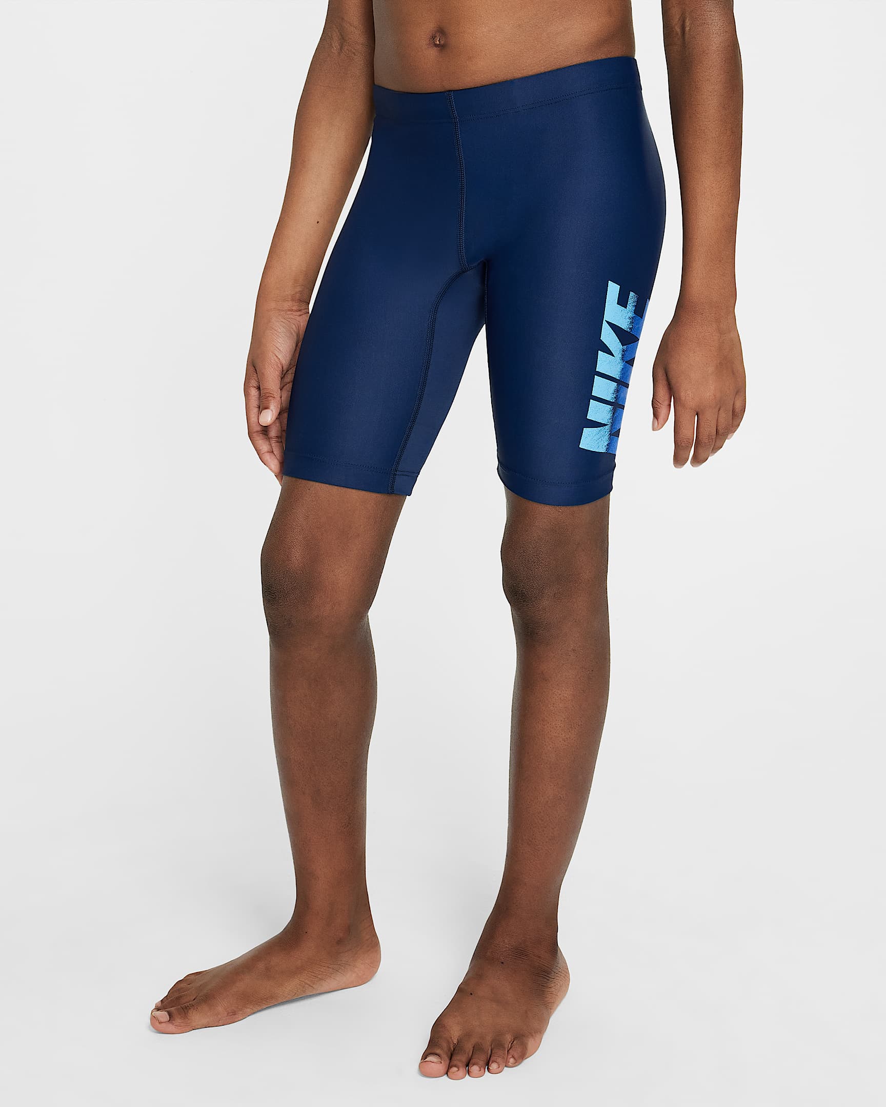 Nike Swim 大童(男孩)紧身泳裤 - 深藏青/游戏宝蓝/大学蓝