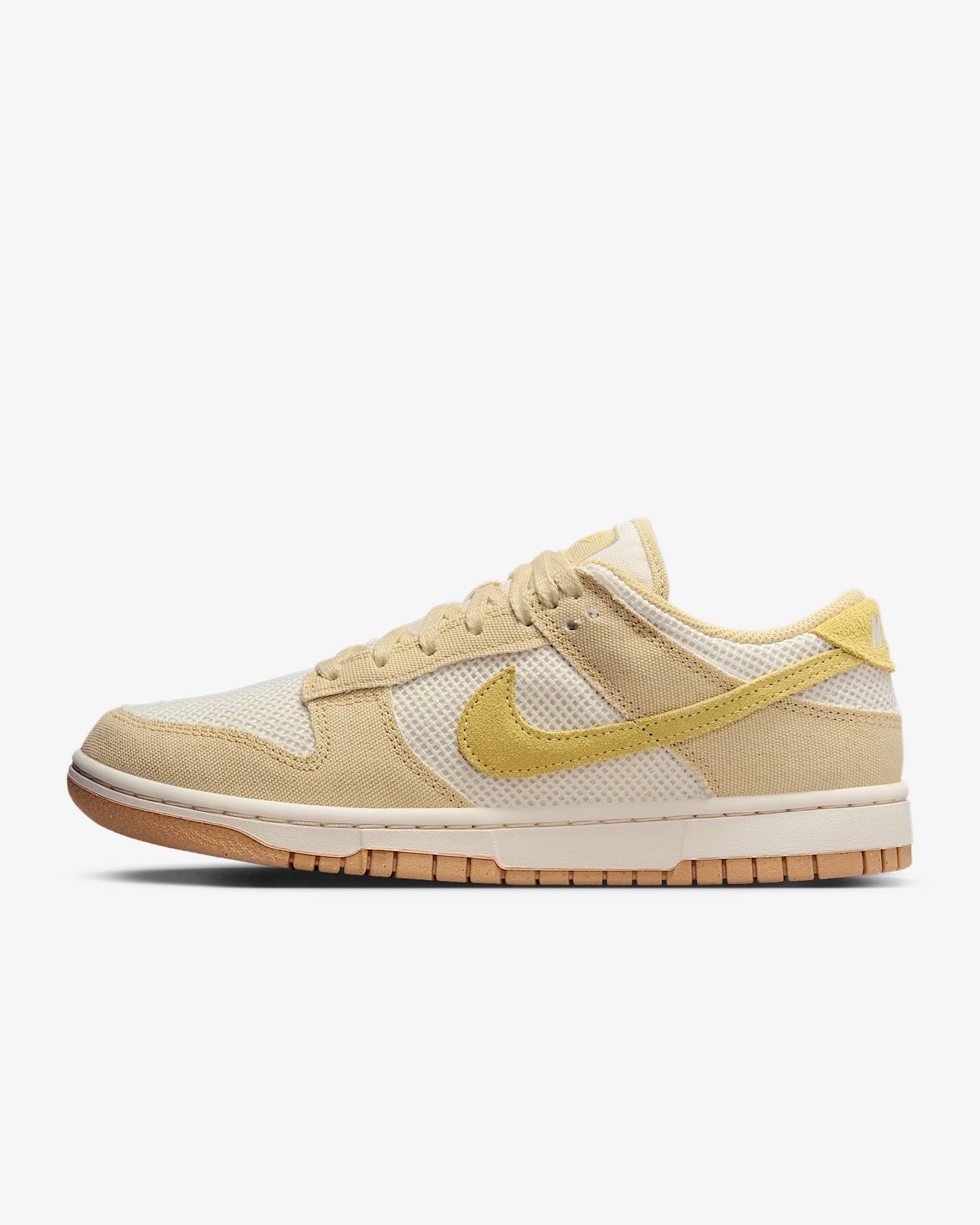 Nike Dunk Low Next Nature SE 夏季女子运动鞋 - 团队金/淡象牙白/橡皮黄/柔黄