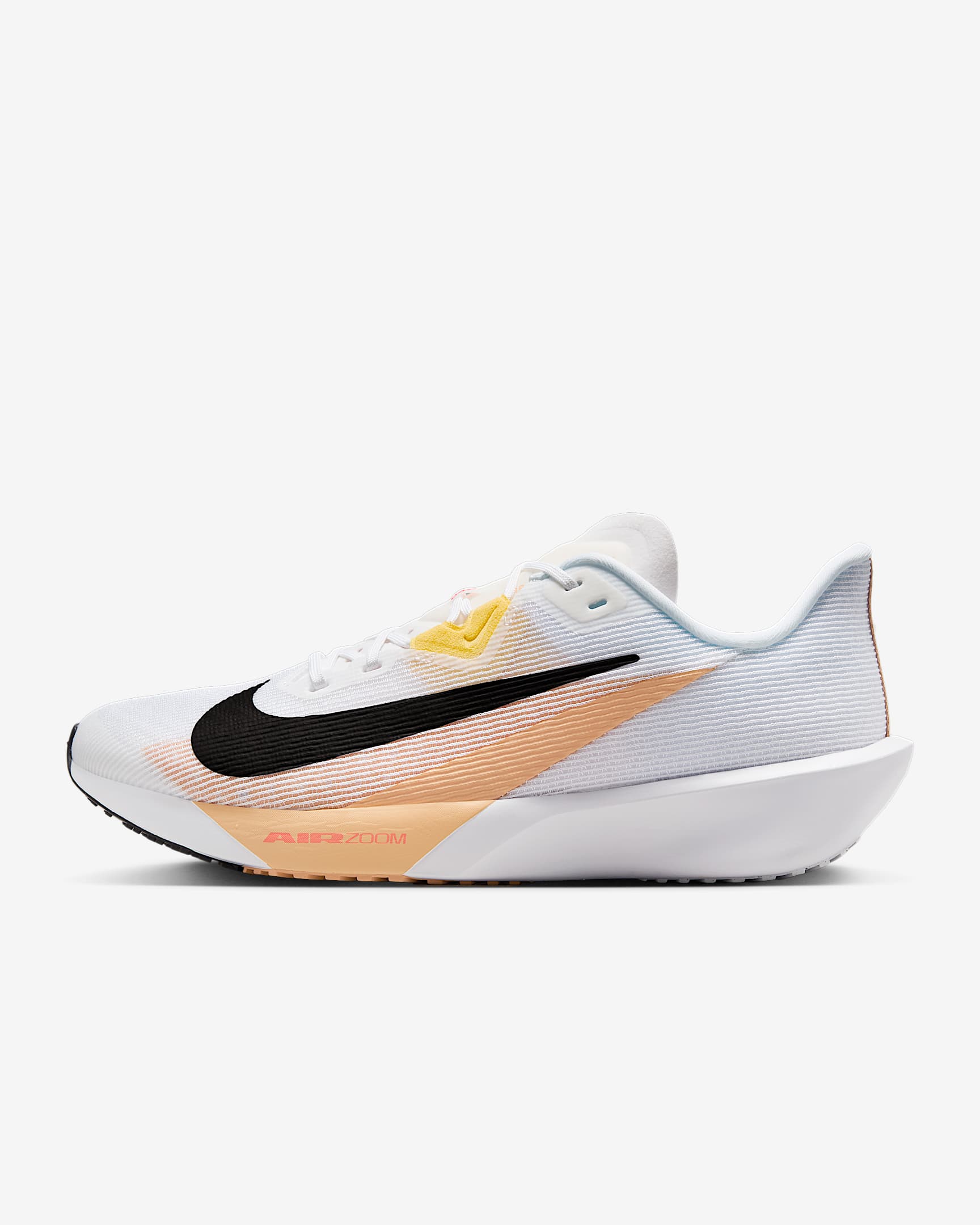 Nike Zoom Rival Fly 4 男子公路竞速跑步鞋 - 白色/粉桔/柔黄/黑