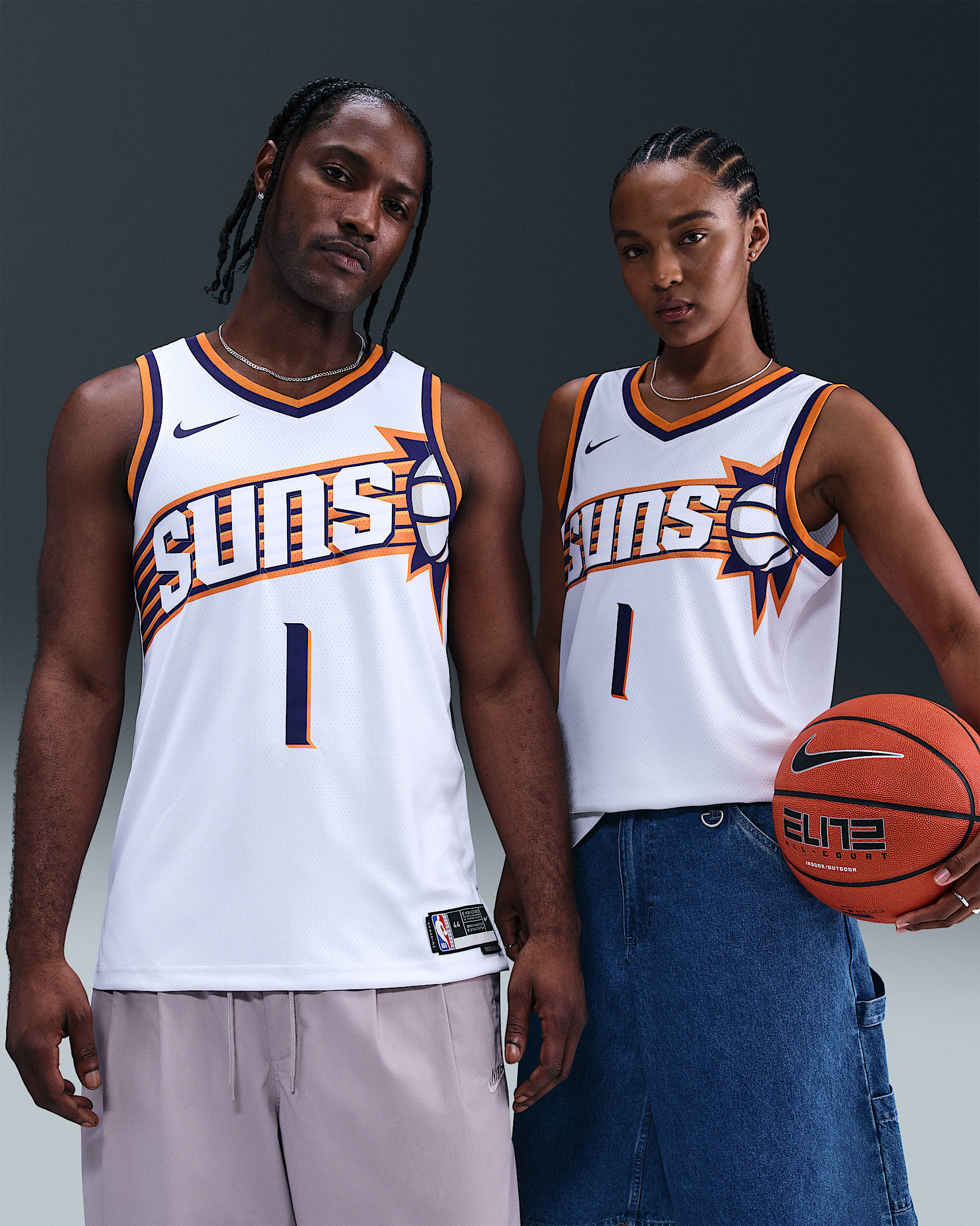 菲尼克斯太阳队德文·布克 (Devin Booker) Association Edition Nike Dri-FIT NBA Swingman Jersey 男子速干球衣 - 白色