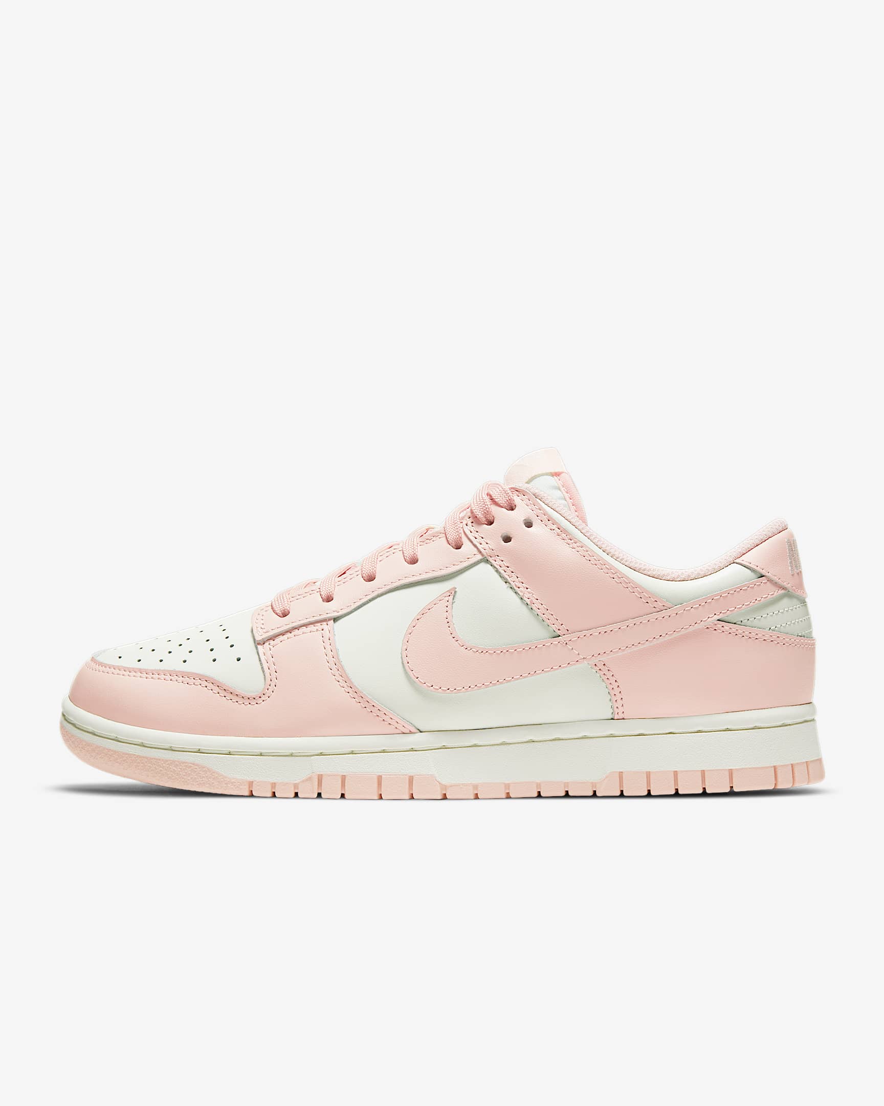 Nike Dunk Low 女子运动鞋复古板鞋 - 帆白/柔和橙