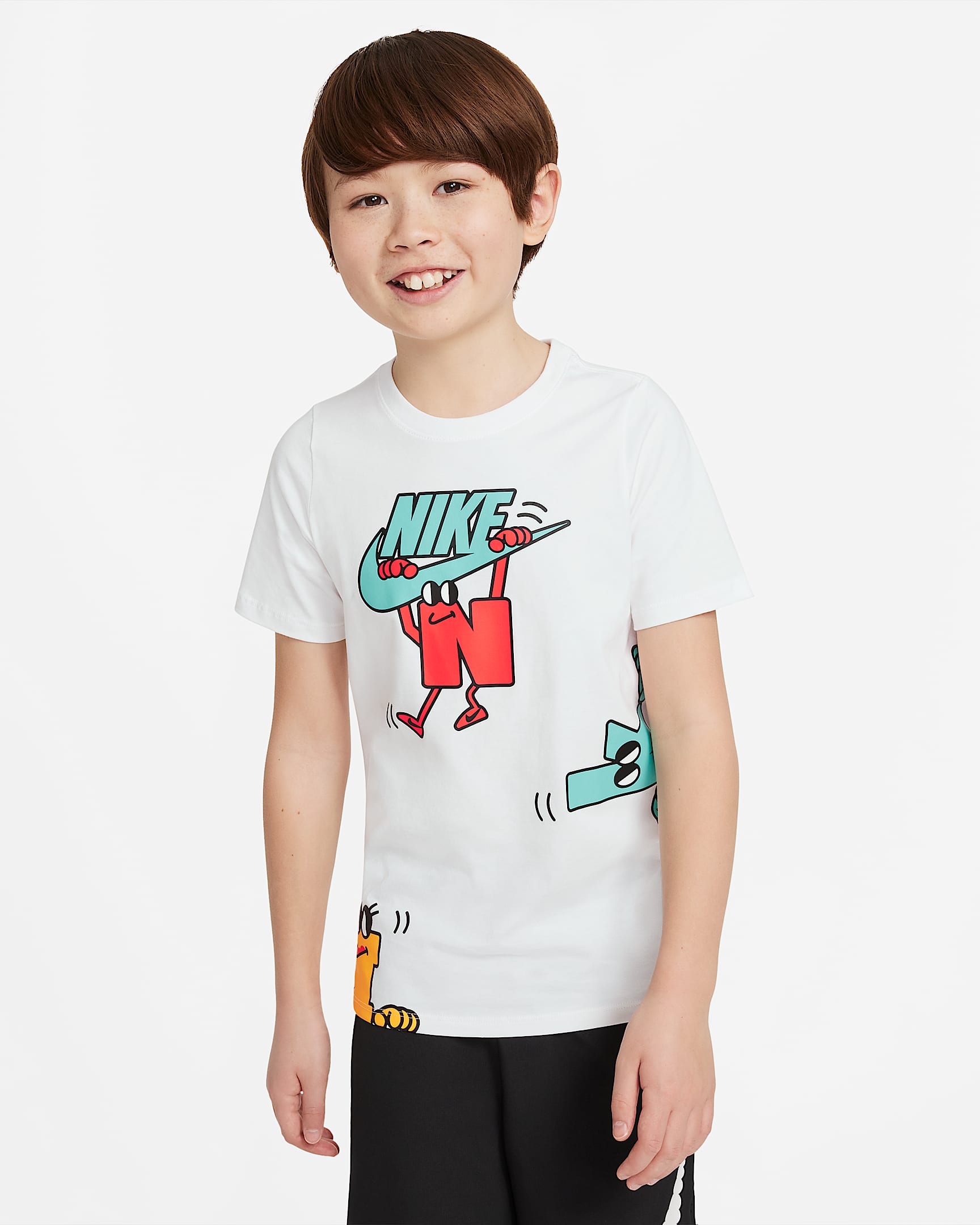 Nike Sportswear 大童(男孩)T恤 - 白色