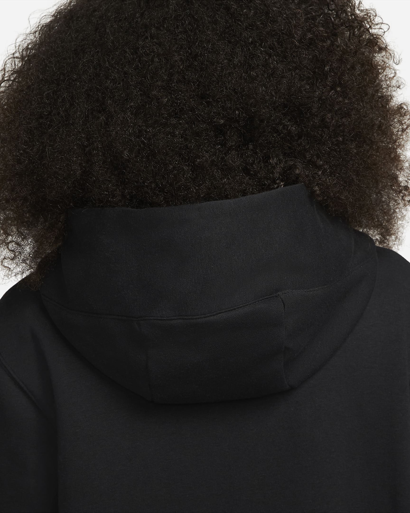 Nike Sportswear Phoenix Fleece 女子 Oversize 风全长拉链开襟连帽衫 - 黑/帆白