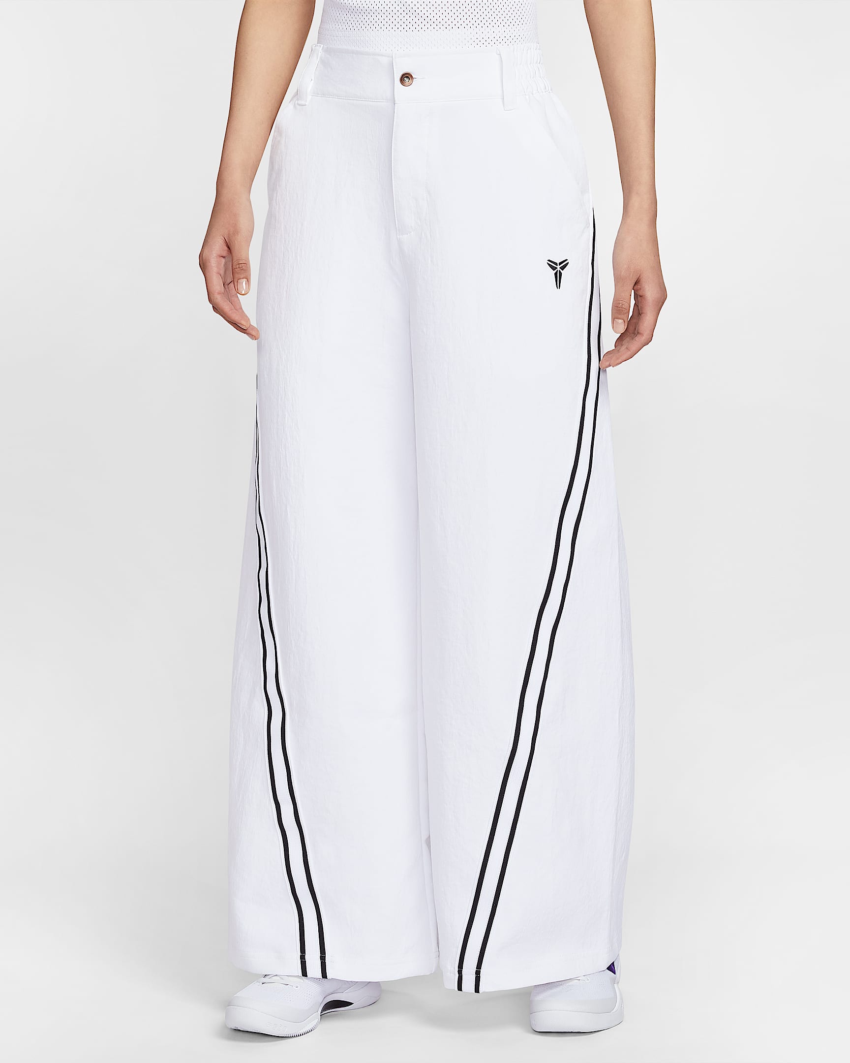 Kobe Dri-FIT 科比女子速干梭织长裤 - 白色/黑