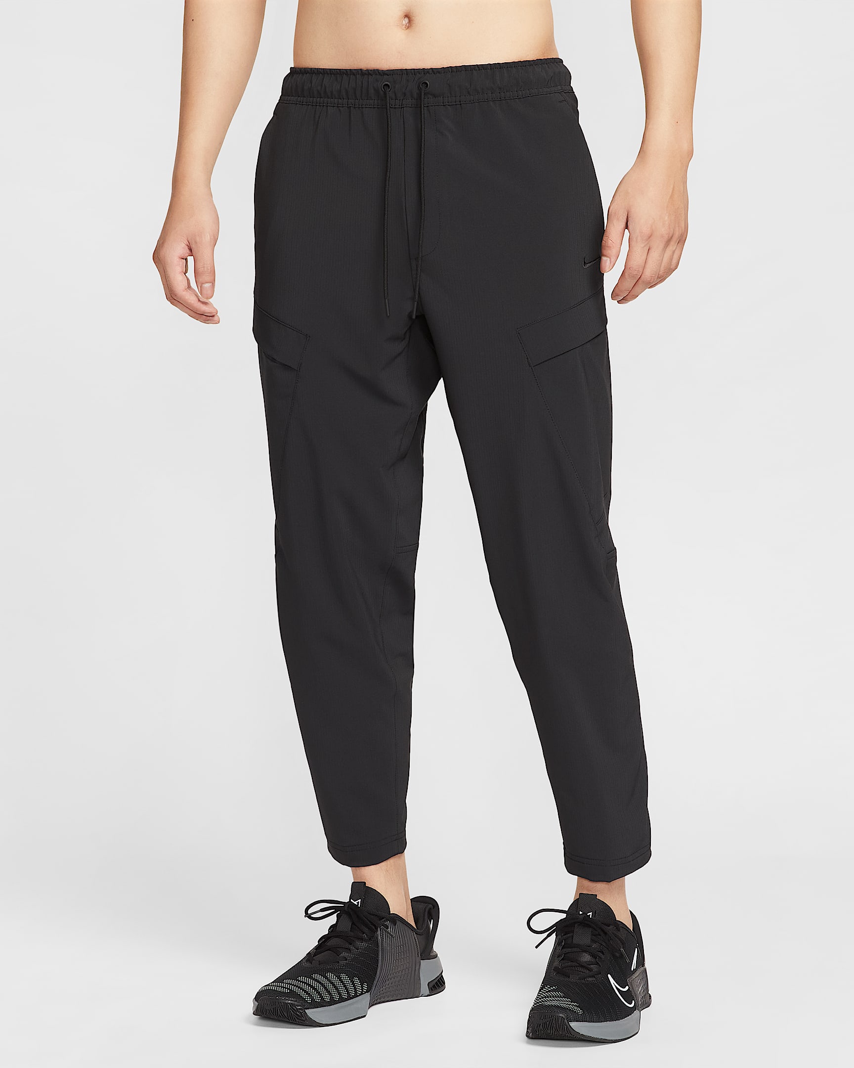 Nike Unlimited Dri-FIT 男子速干百搭工装长裤 - 黑/黑/黑