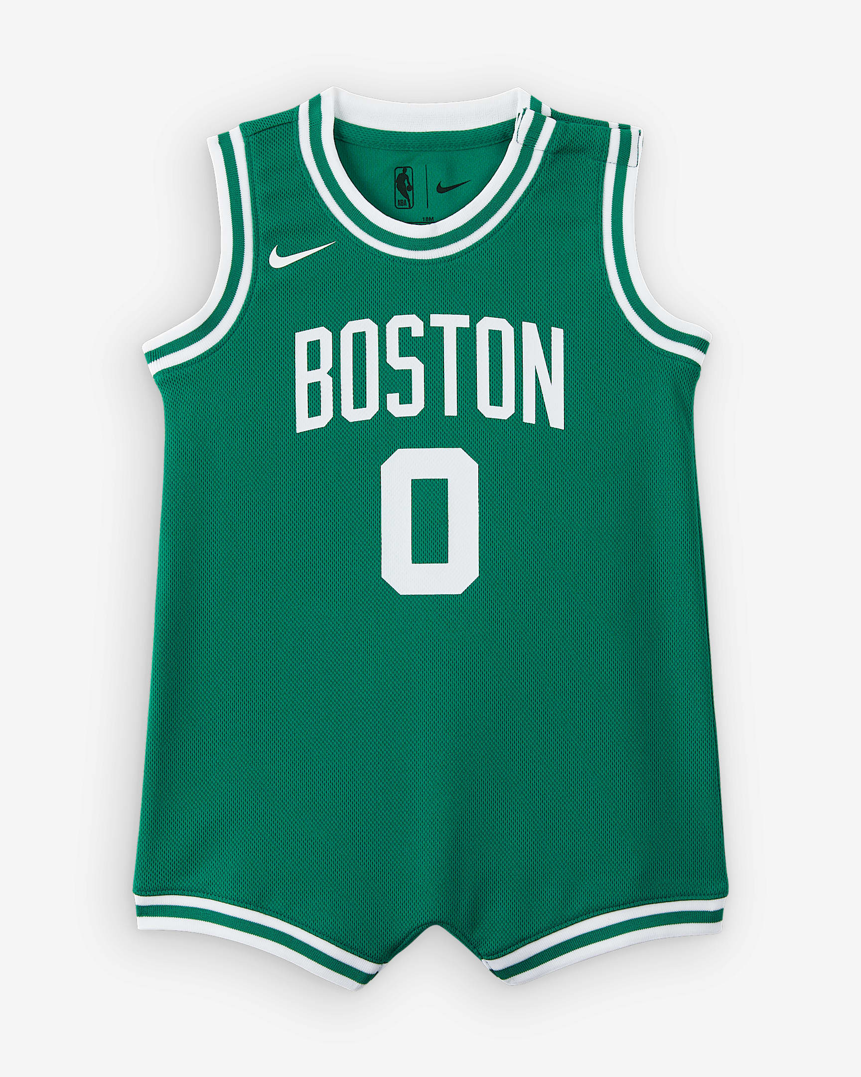波士顿凯尔特人队杰森·塔图姆 (Jayson Tatum) Nike NBA 婴童连体衣 - 苜蓿绿