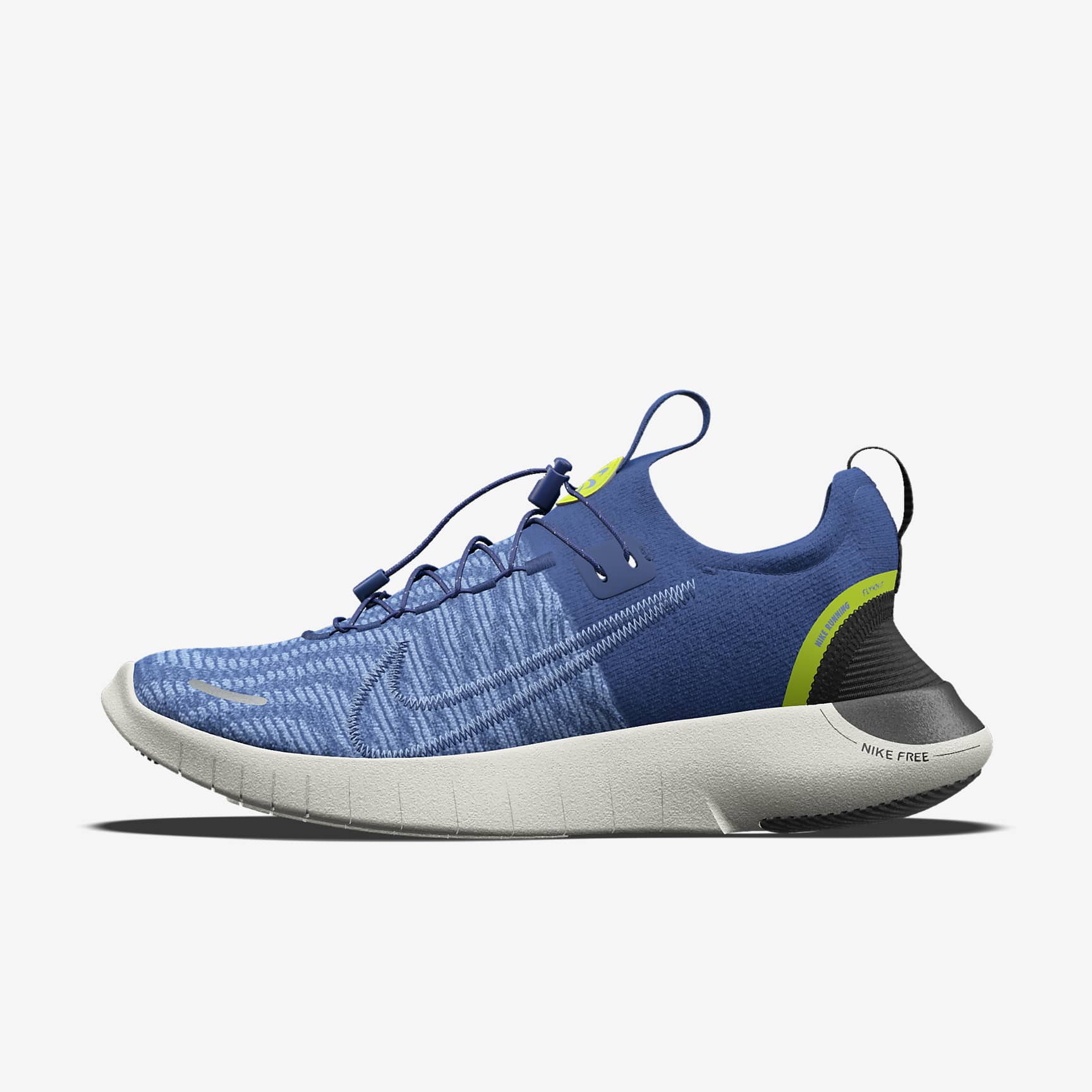Nike Free RN By You 专属定制男子公路跑步鞋 - 深宝蓝/脉冲宝石蓝/深宝蓝