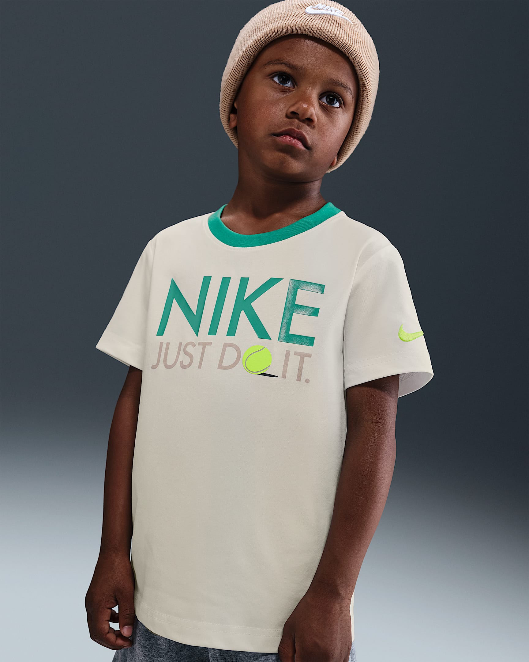 Nike 幼童T恤 - 帆白