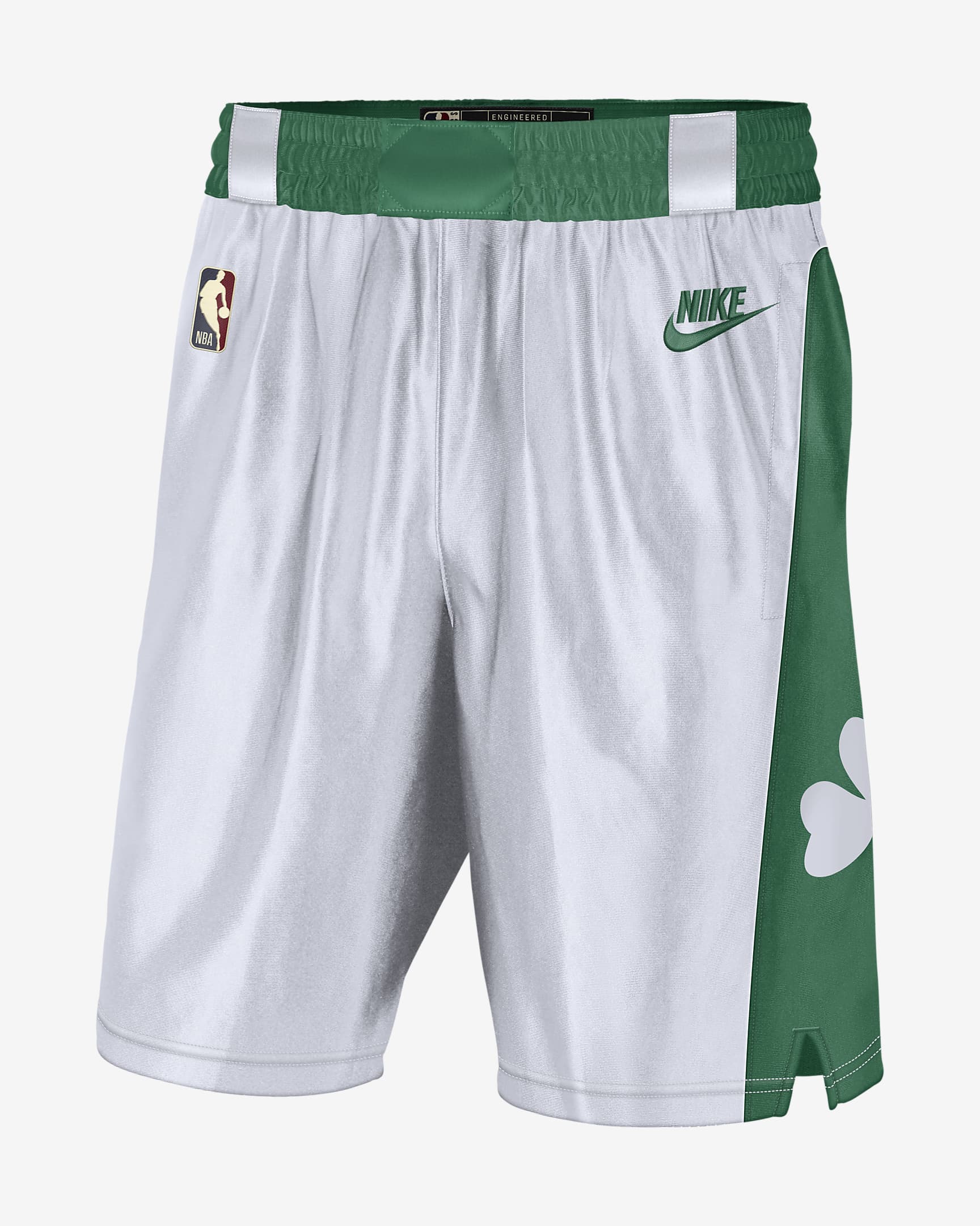 波士顿凯尔特人队 Classic Edition Nike Dri-FIT NBA Swingman 男子短裤 - 白色/苜蓿绿/苜蓿绿